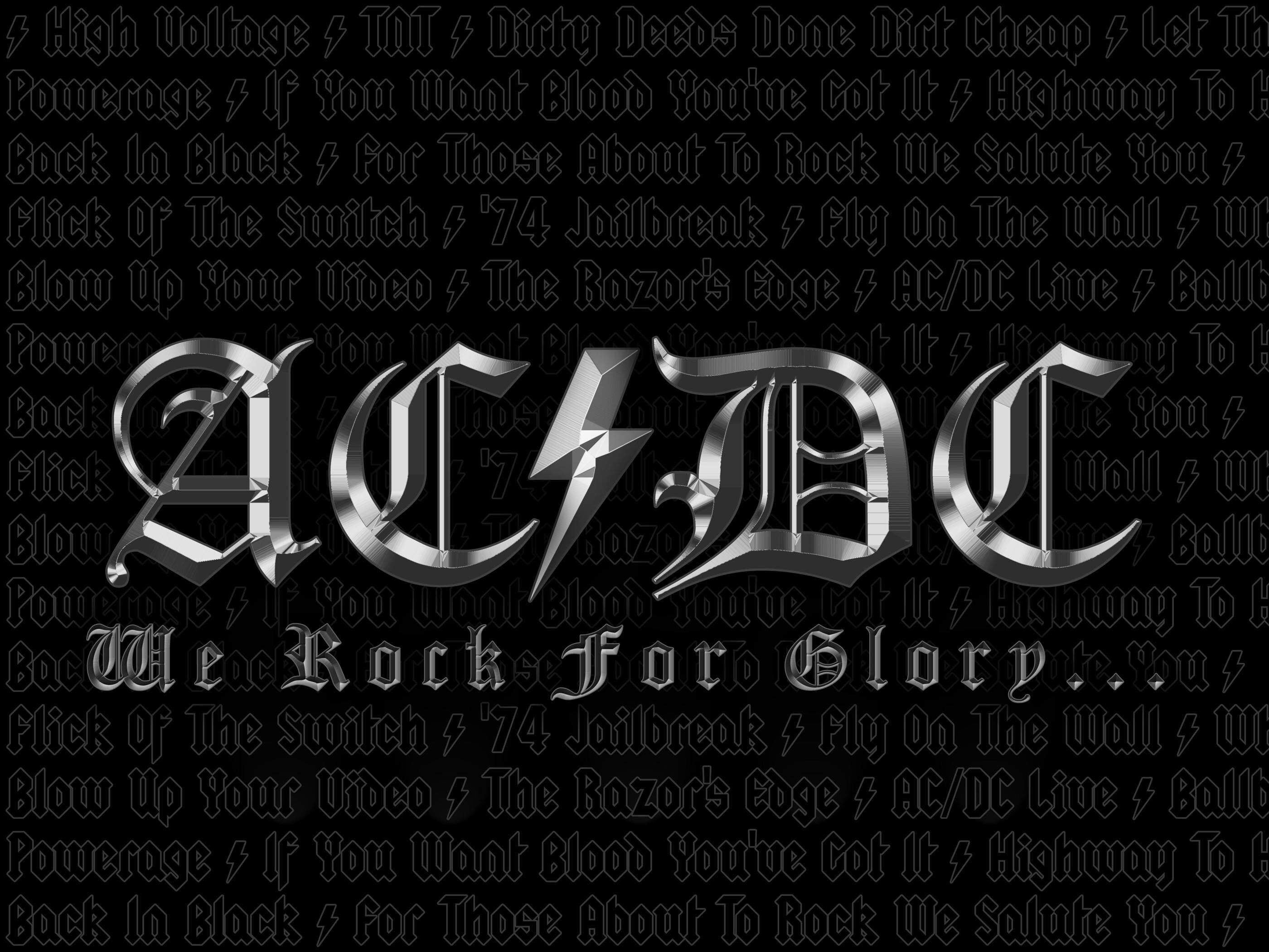 AC/DC HD wallpaper, Band logo, Iconic lightning bolt, Aussie rock, 2800x2100 HD Desktop