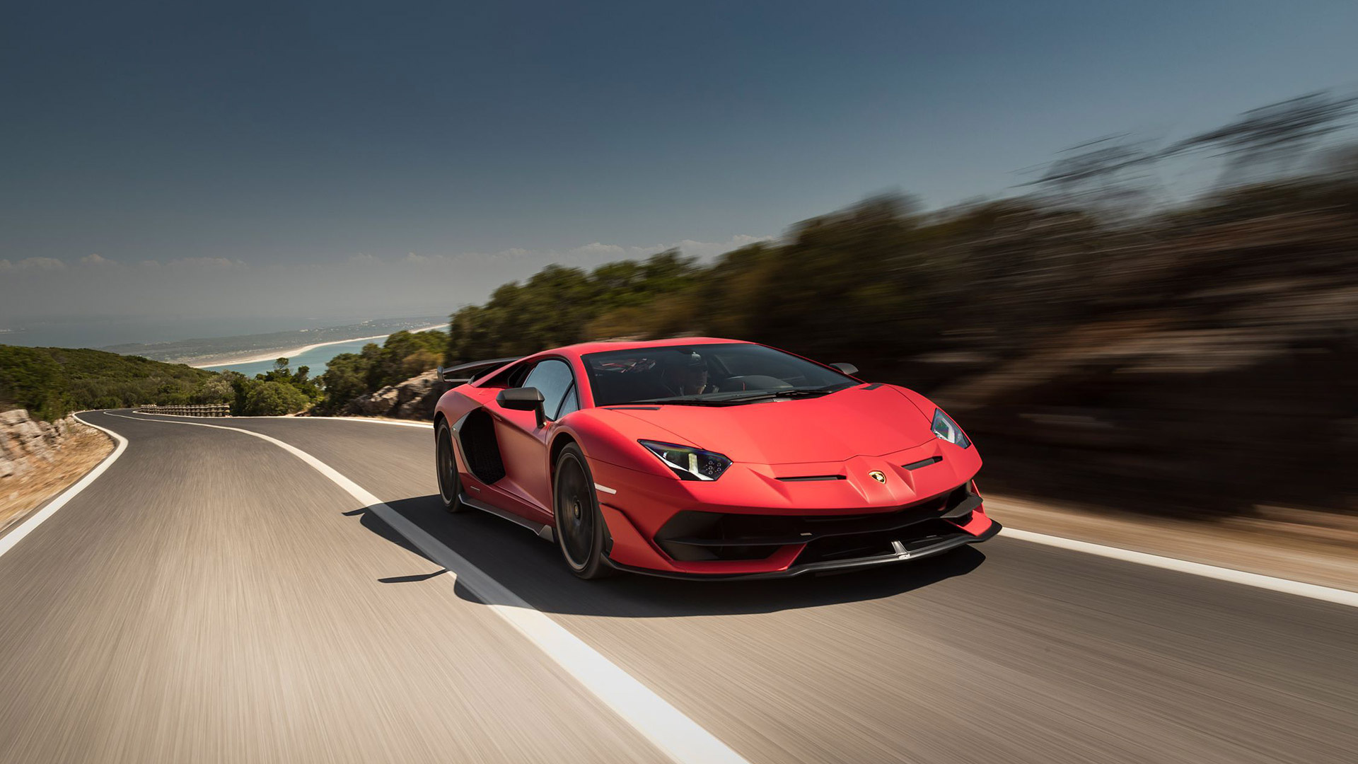 Lamborghini Aventador, Red hot speed, Auto perfection, Iconic design, 1920x1080 Full HD Desktop