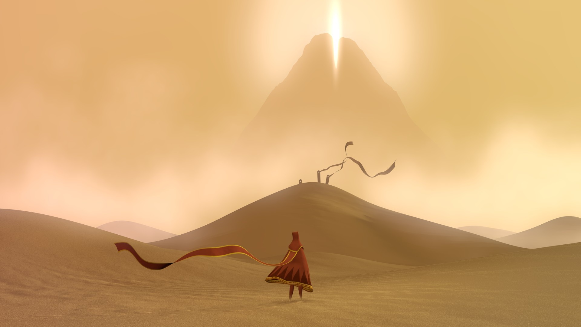 Journey game, Awe-inspiring world, Emotionally evocative, Stunning wallpaper, 1920x1080 Full HD Desktop