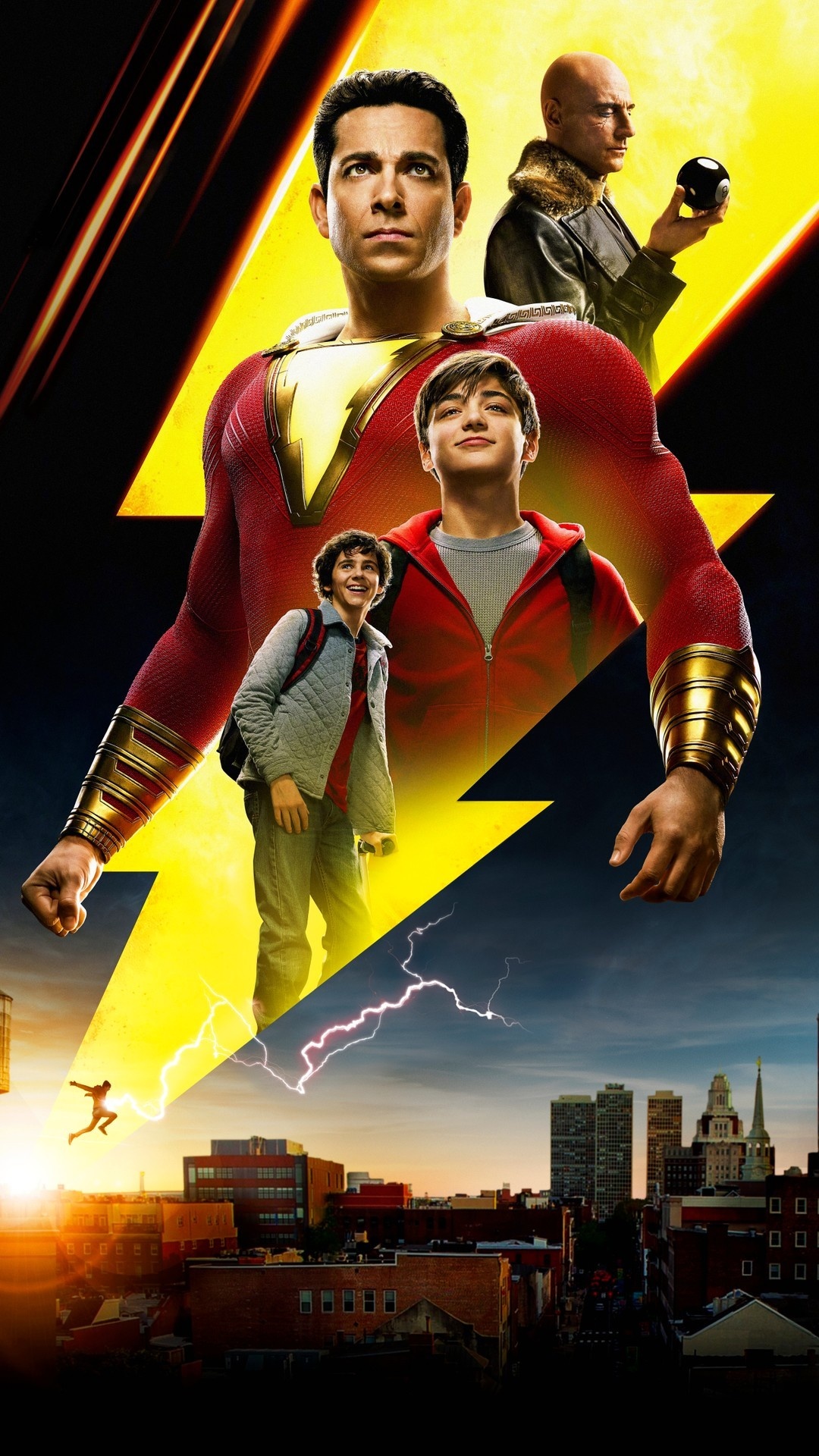 Shazam iPhone 6 wallpaper, 2022 movie poster, 1080x1920 Full HD Phone