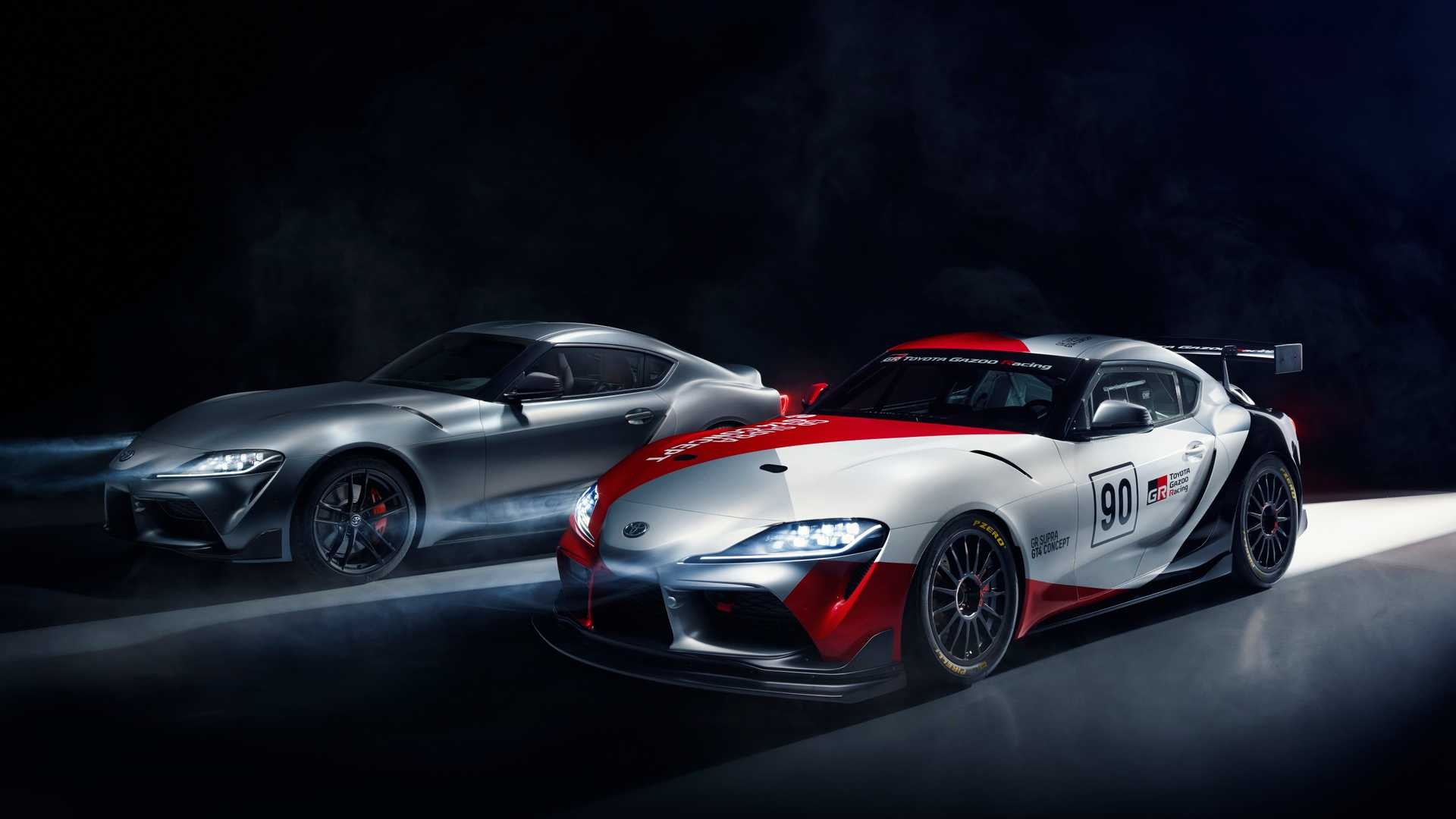 Toyota GR Supra, GT4 concept, Track-ready performance, Striking looks, 1920x1080 Full HD Desktop