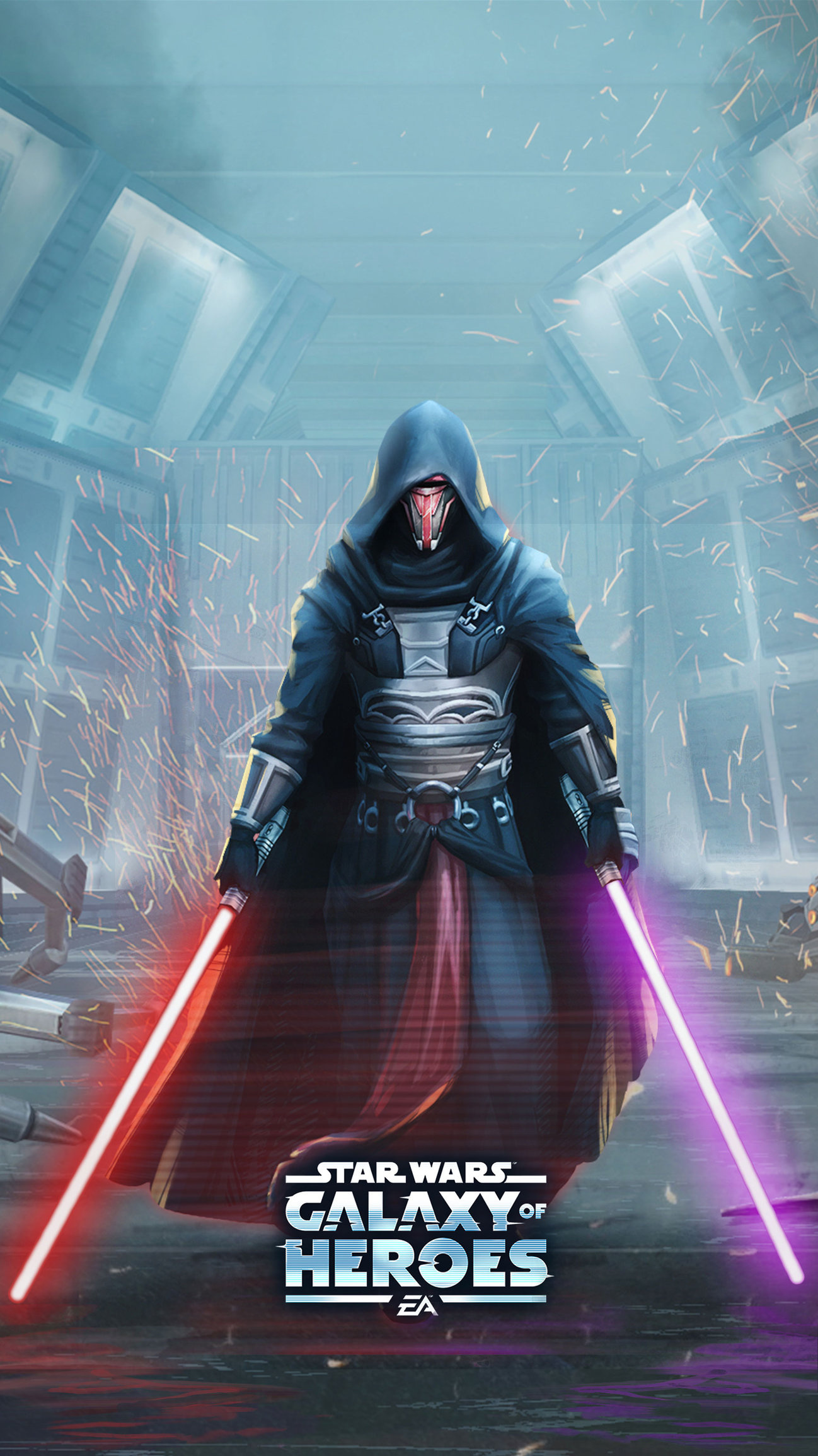 Star Wars: Galaxy of Heroes, Darth Revan Wallpaper, 1300x2310 HD Phone