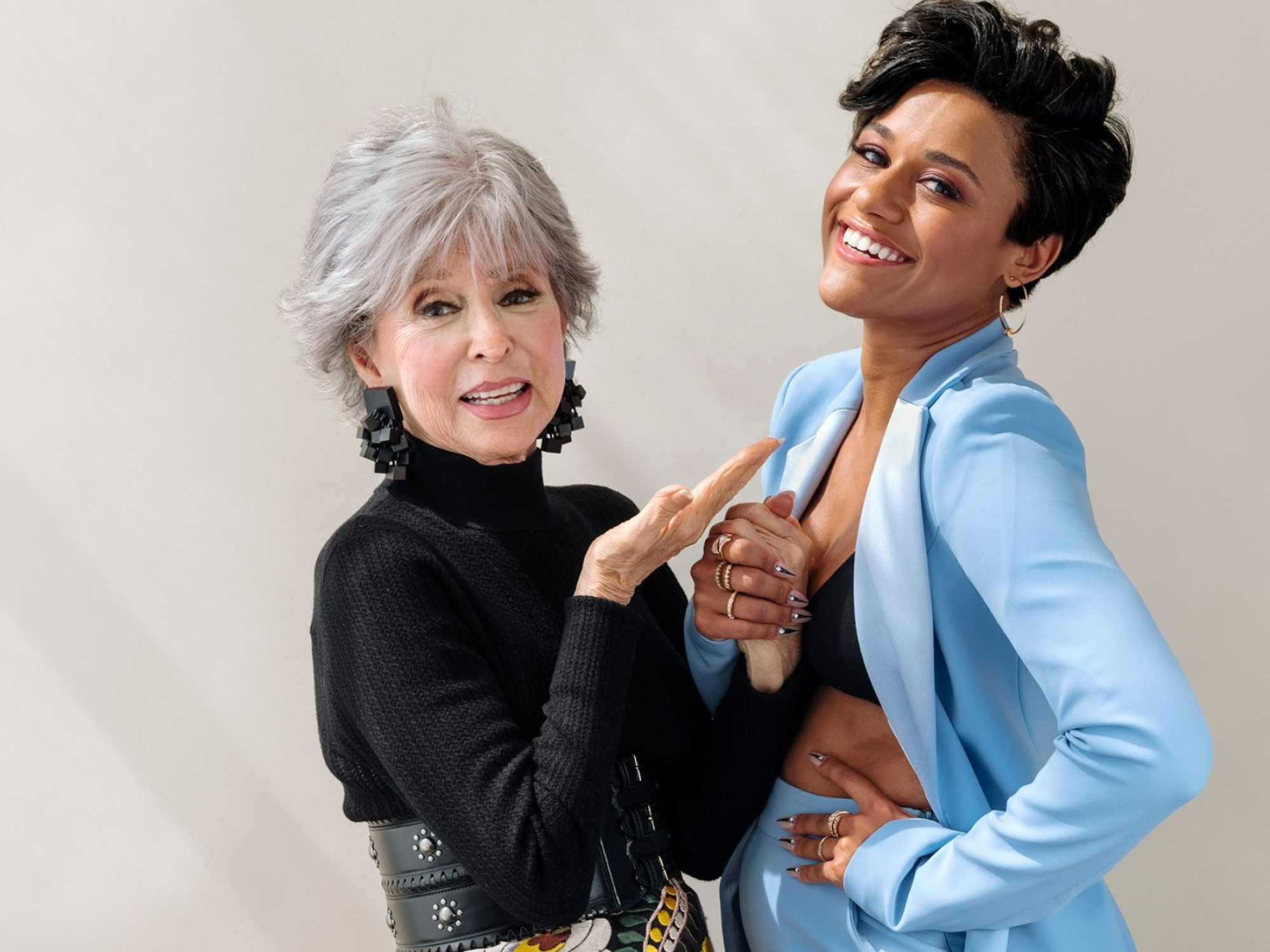 Rita Moreno, Ariana DeBose, Anita then and now, Inspirational stories, 2000x1500 HD Desktop