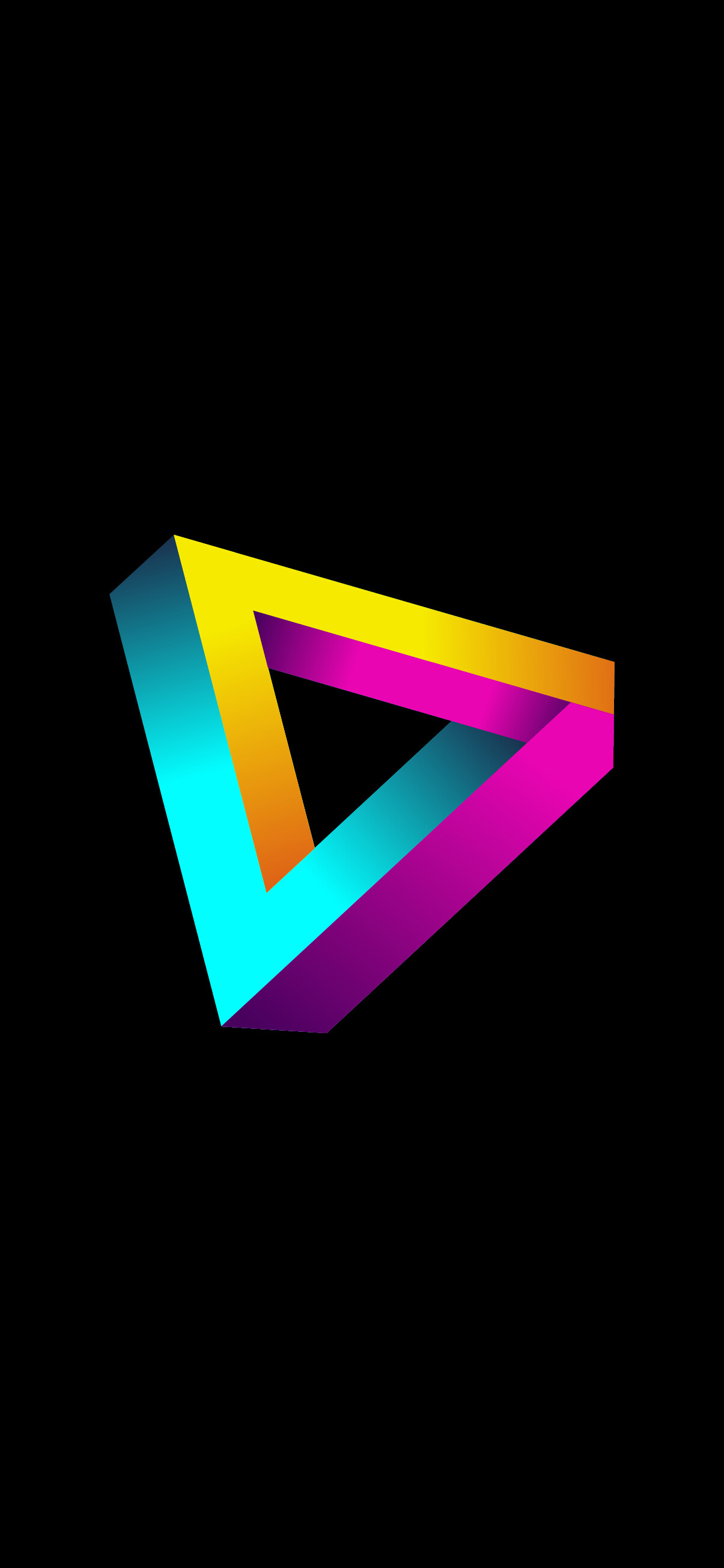 Amoled wallpaper, Gradient triangle, High-quality design, Smartphone background, 1210x2610 HD Phone