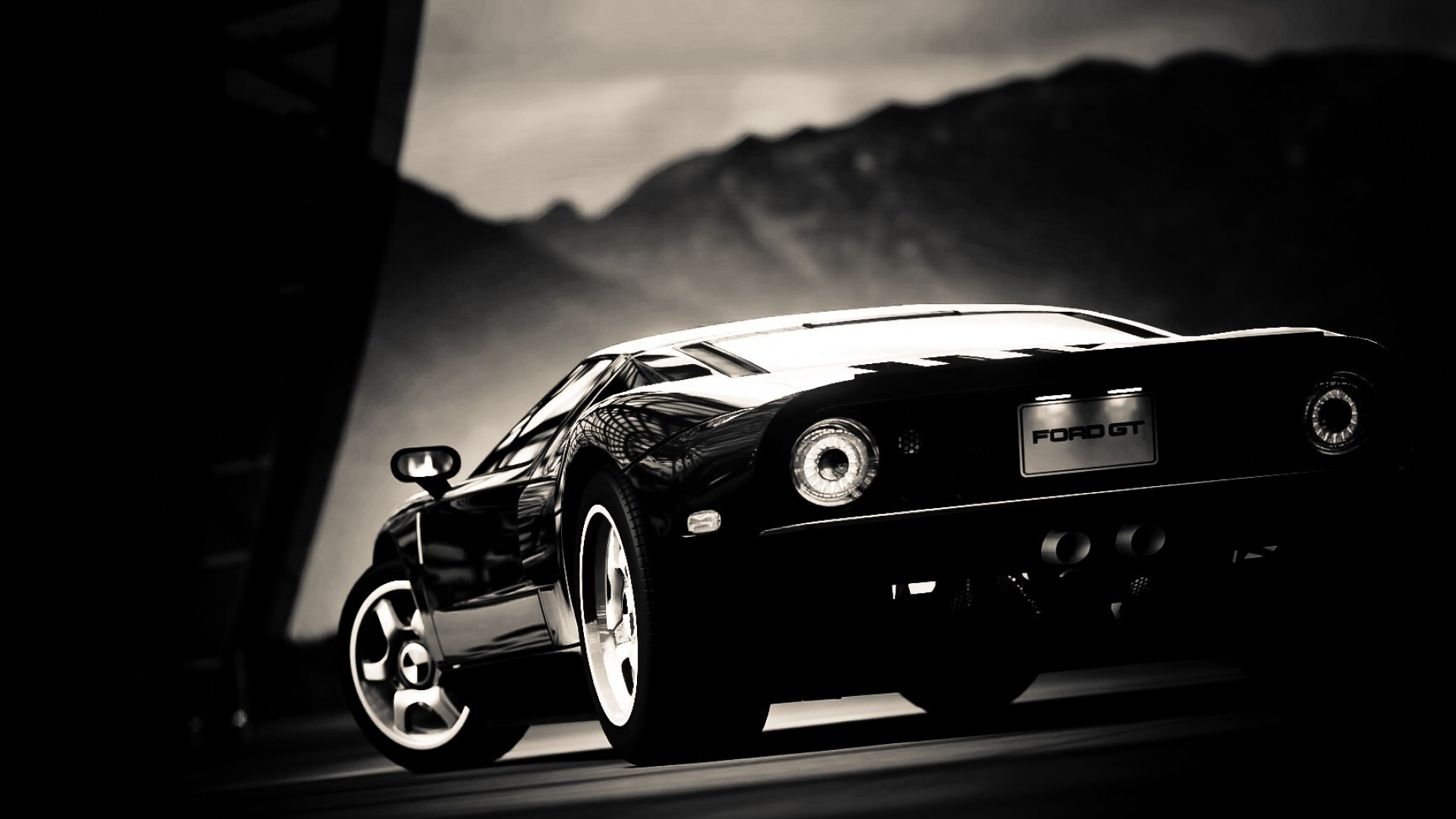 Ford GT black Ultra HD wallpaper, Unmatched performance, Sleek and stylish, Automotive perfection, 1920x1080 Full HD Desktop