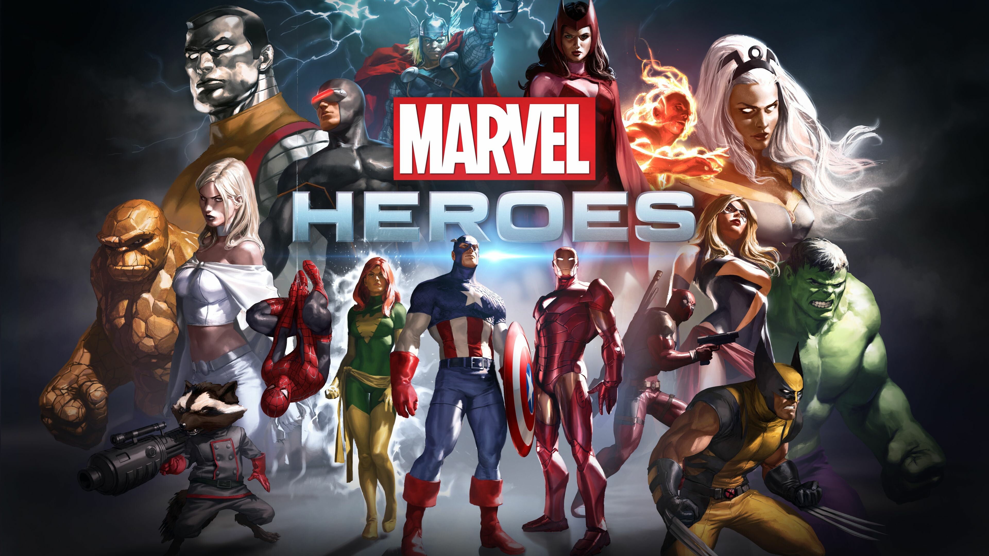 Marvel Heroes, High-resolution wallpapers, Vibrant backgrounds, 4K quality, 3840x2160 4K Desktop