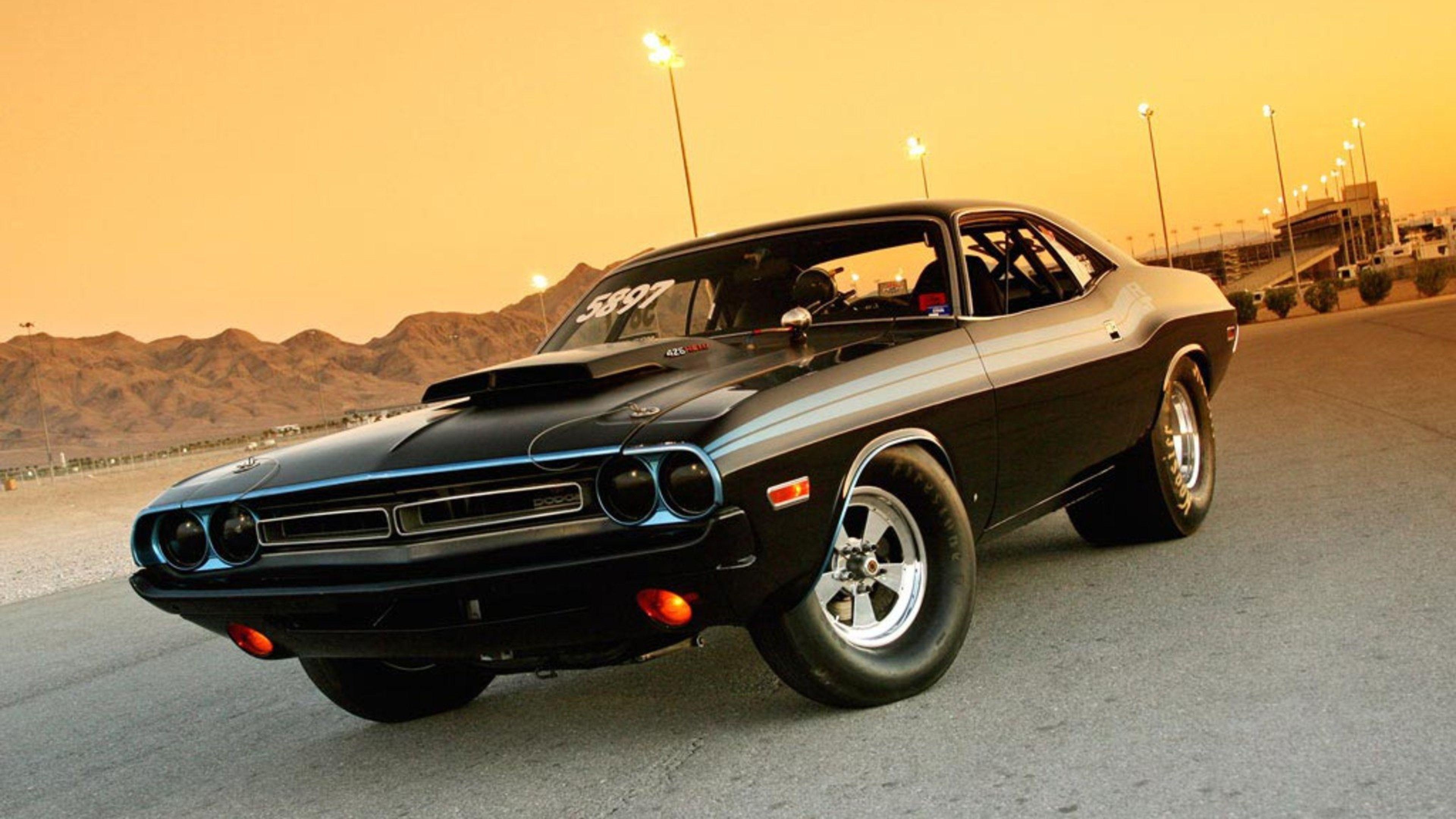 Dodge Challenger, Iconic classic, Internet art, Automotive designs, 3840x2160 4K Desktop