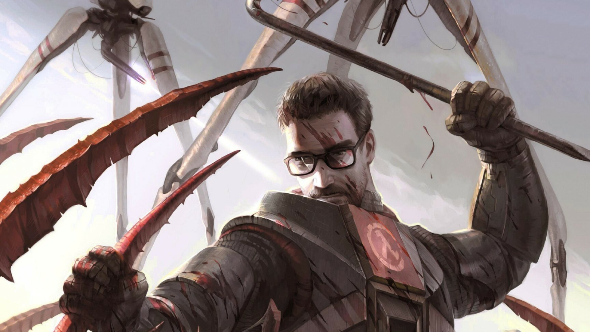 Gordon Freeman, Gravity gun heroics, Combine oppressors, Resistance leader, 1920x1080 Full HD Desktop