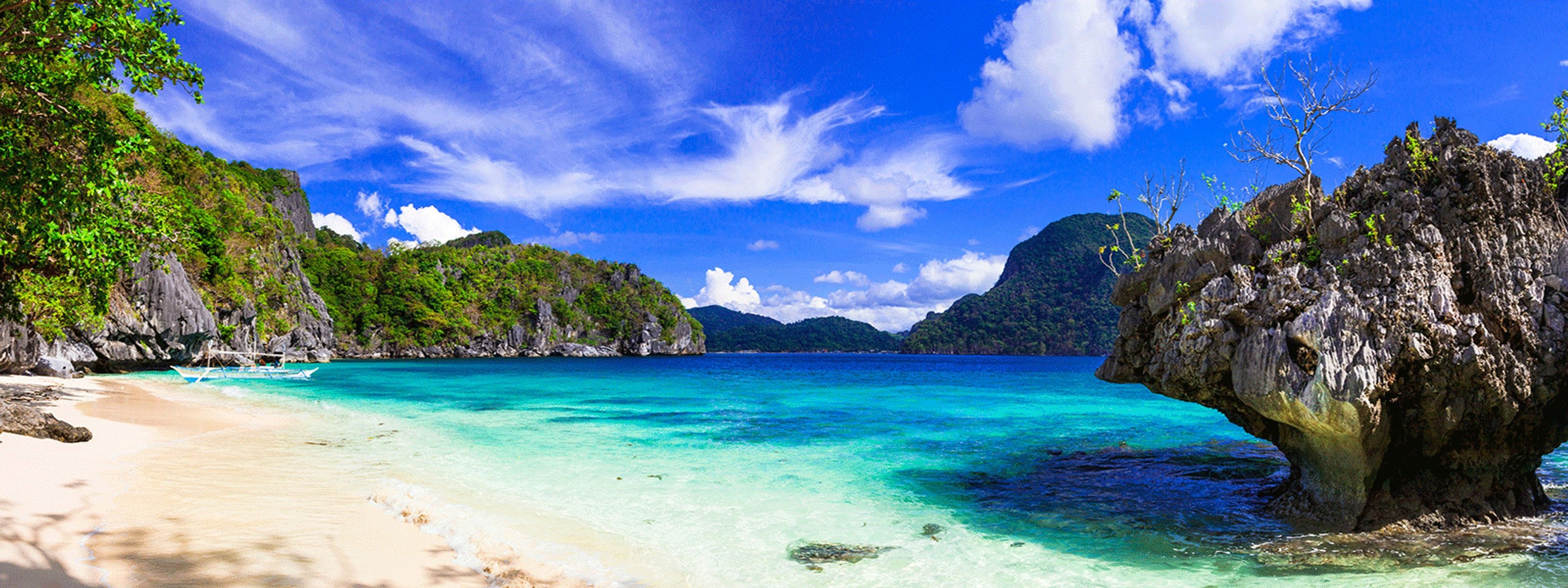 Palawan Reise, Privat und individuell, Travels, Exklusives Erlebnis, 3200x1200 Dual Screen Desktop