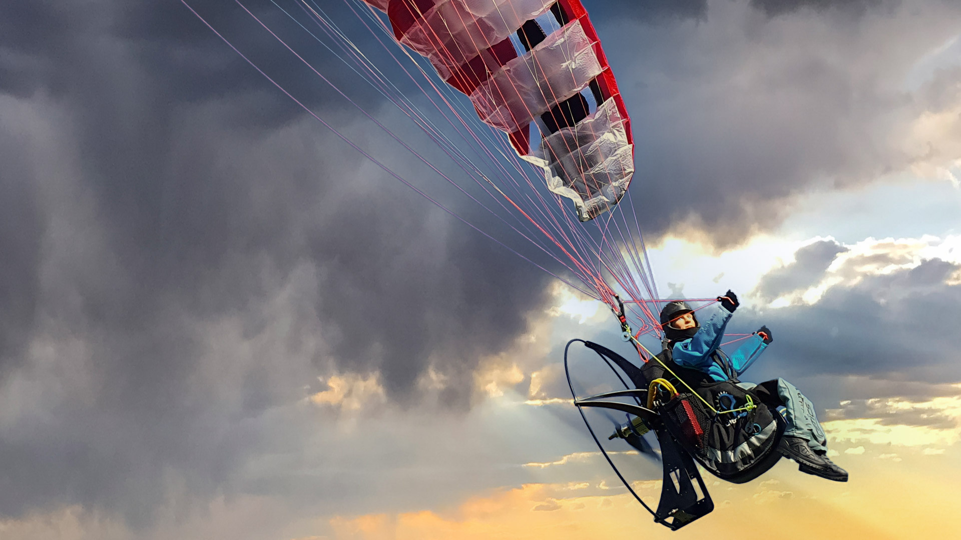 Paramotoring, Pro ultralight RC, Paragliding flight system, CEFICS, 1920x1080 Full HD Desktop