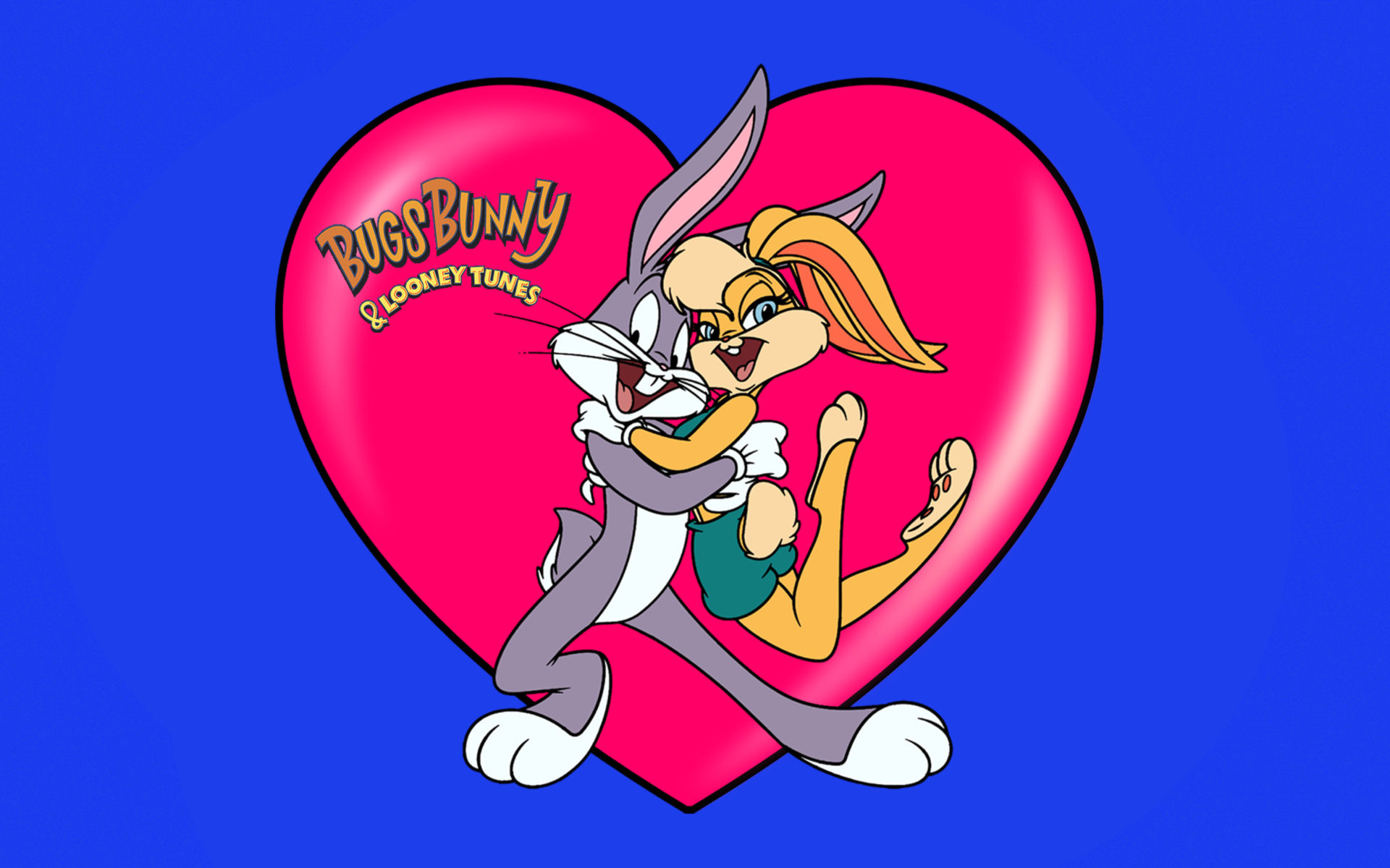 Looney Tunes, Bugs Bunny, Lola Bunny, Postcard wallpaper, 1920x1200 HD Desktop