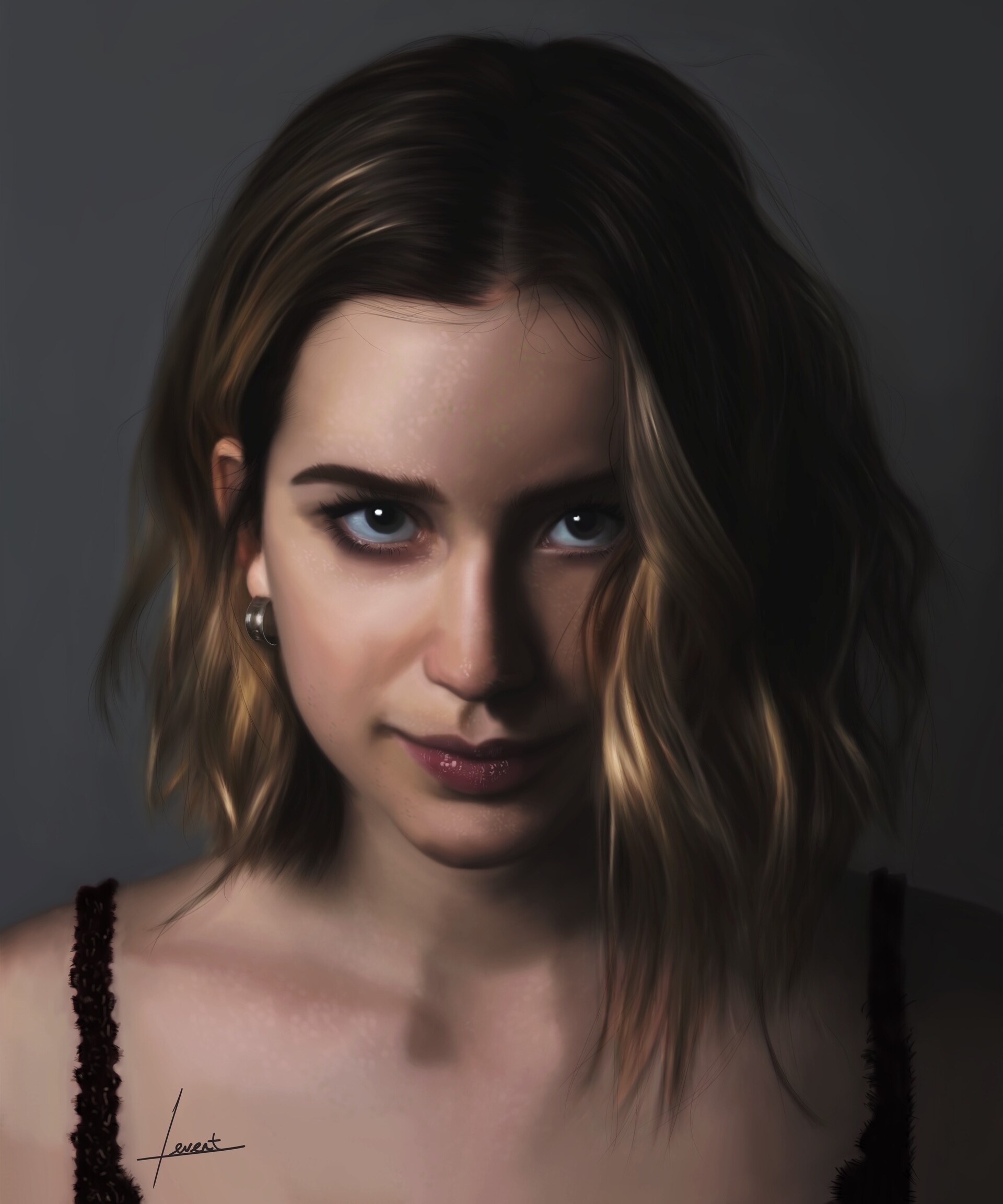 Elizabeth Lail, ArtStation, 1920x2310 HD Phone