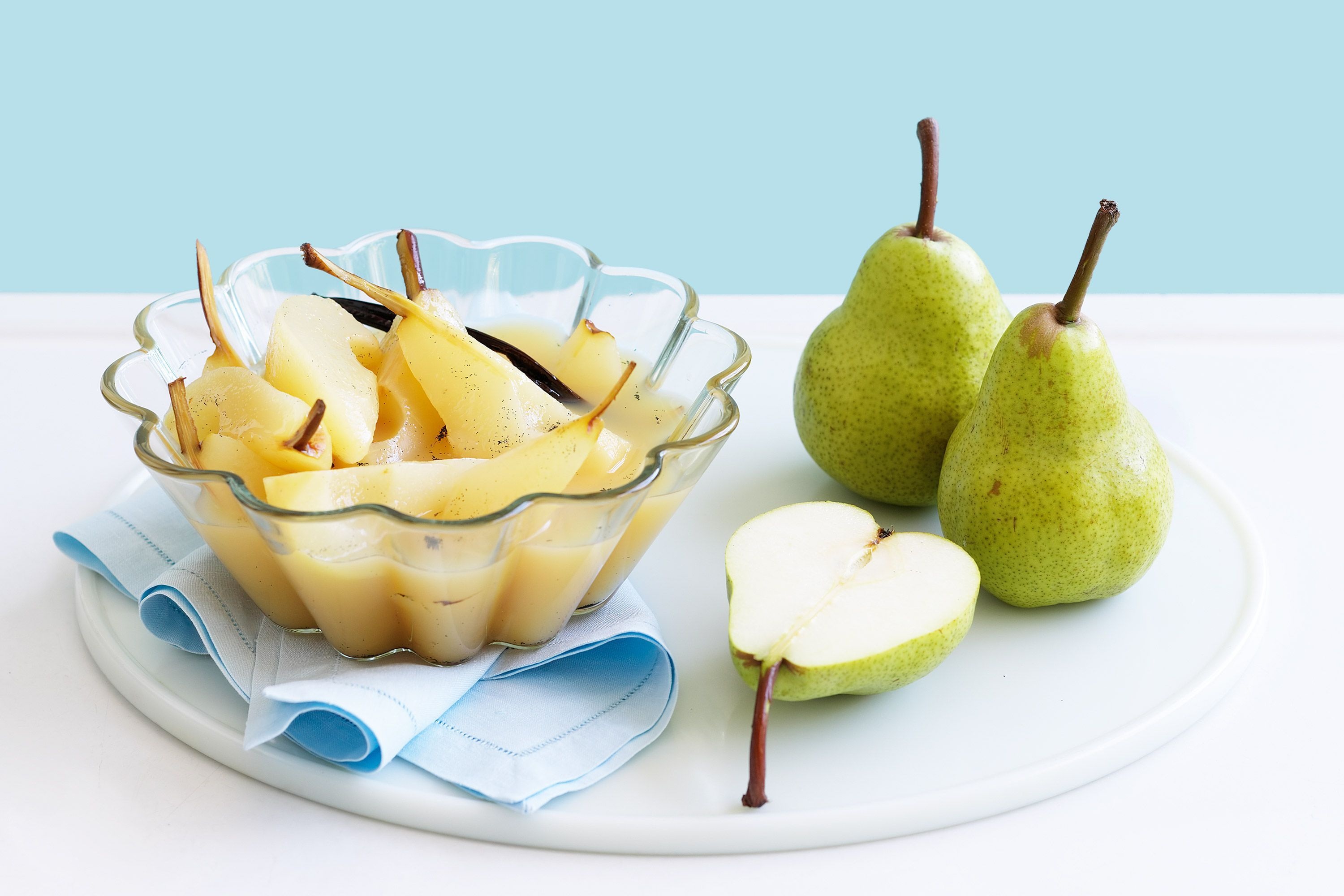 Vanilla, Pear compote, Dessert, Sweet treat, 3000x2000 HD Desktop