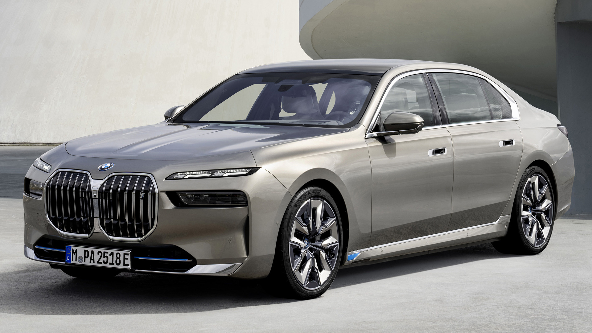 2022 BMW i7, Electric Sedan, Innovation, Cutting Edge, Luxury Features, 1920x1080 Full HD Desktop