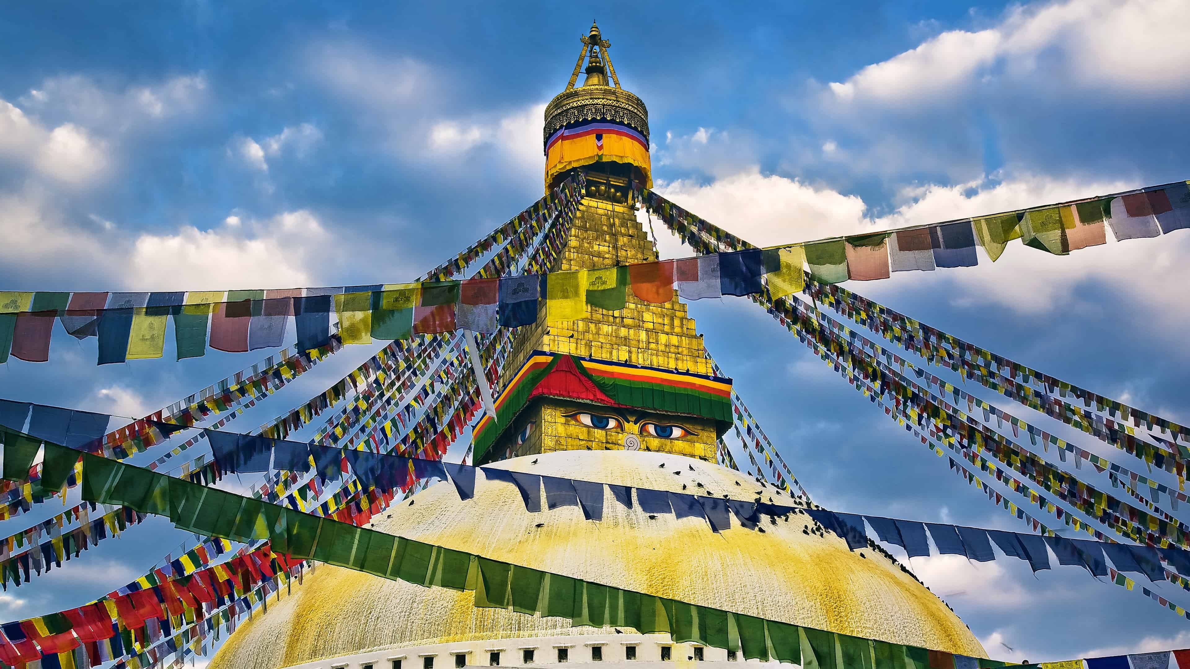 Buddha Stupa, Nepal Wallpaper, 3840x2160 4K Desktop