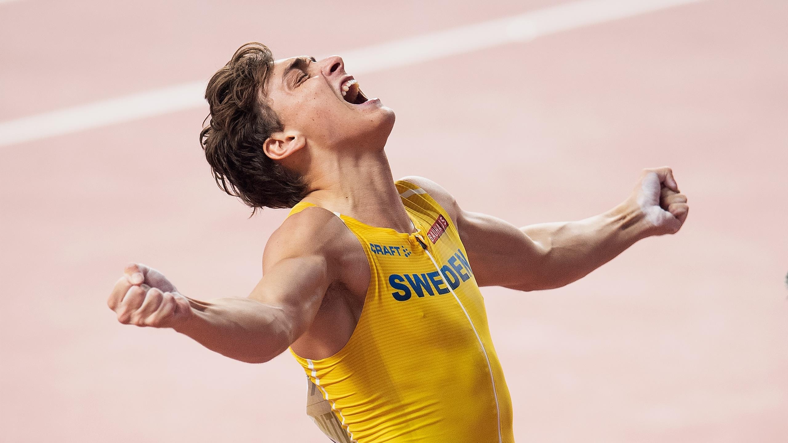 Armand Duplantis, World record, Torun, 2560x1440 HD Desktop