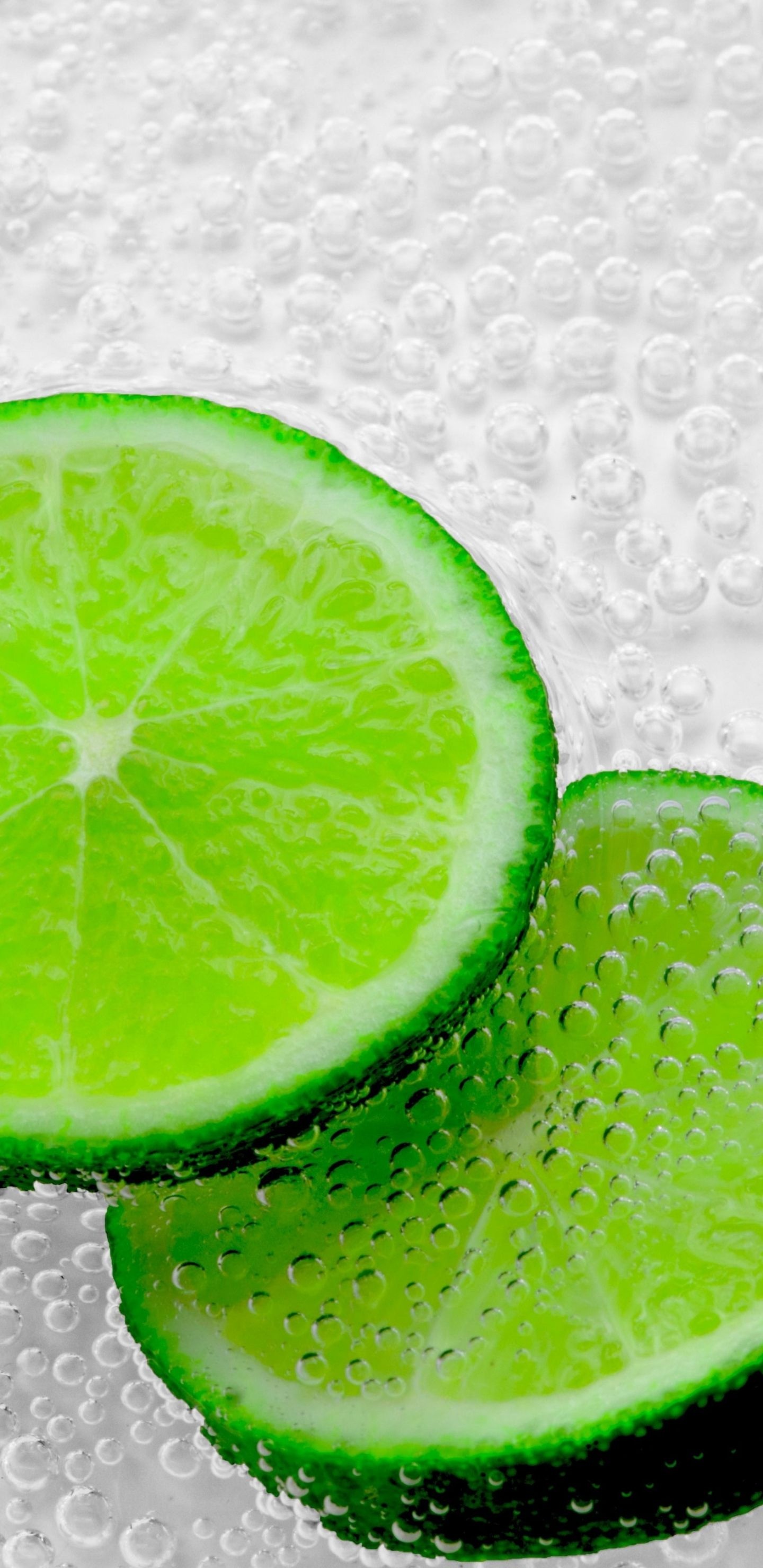 Slices, Lime Wallpaper, 1440x2960 HD Phone