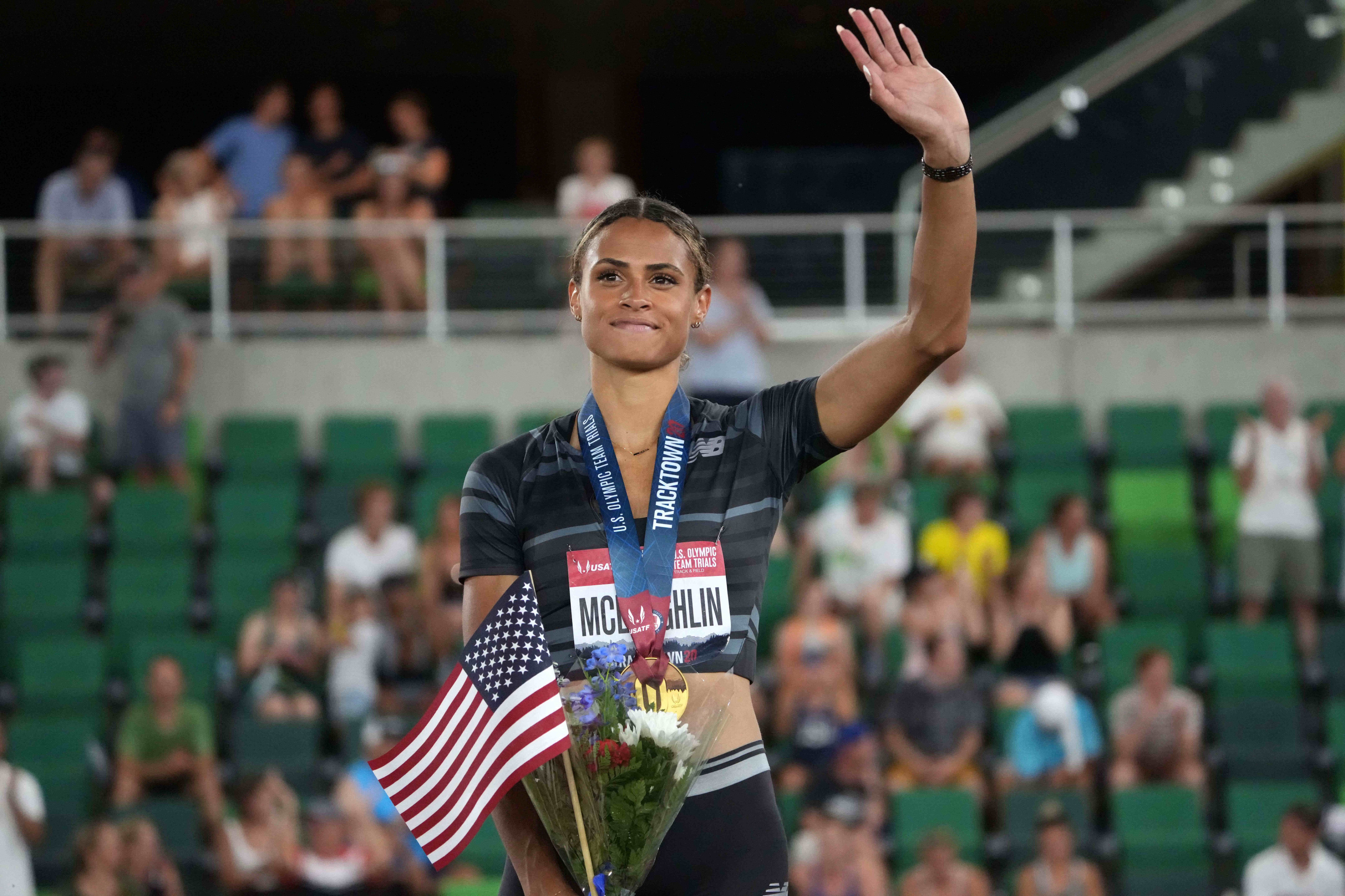 Sydney McLaughlin, Record-breaking hurdler, 2021 Olympics, Athlete introduction, 3200x2140 HD Desktop
