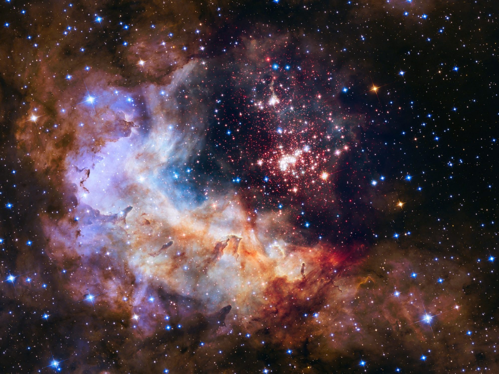 Westerlund 2, Hubble Wallpaper, 2000x1500 HD Desktop