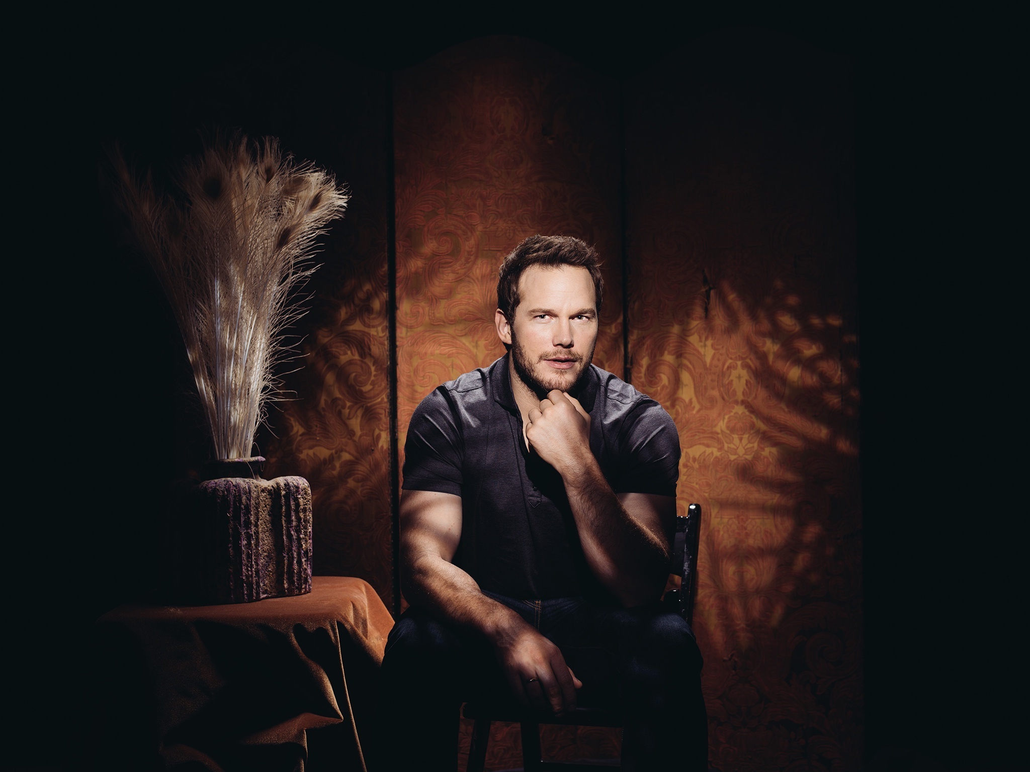 Chris Pratt, Movie star, Actor with a beard, High resolution, 2050x1540 HD Desktop