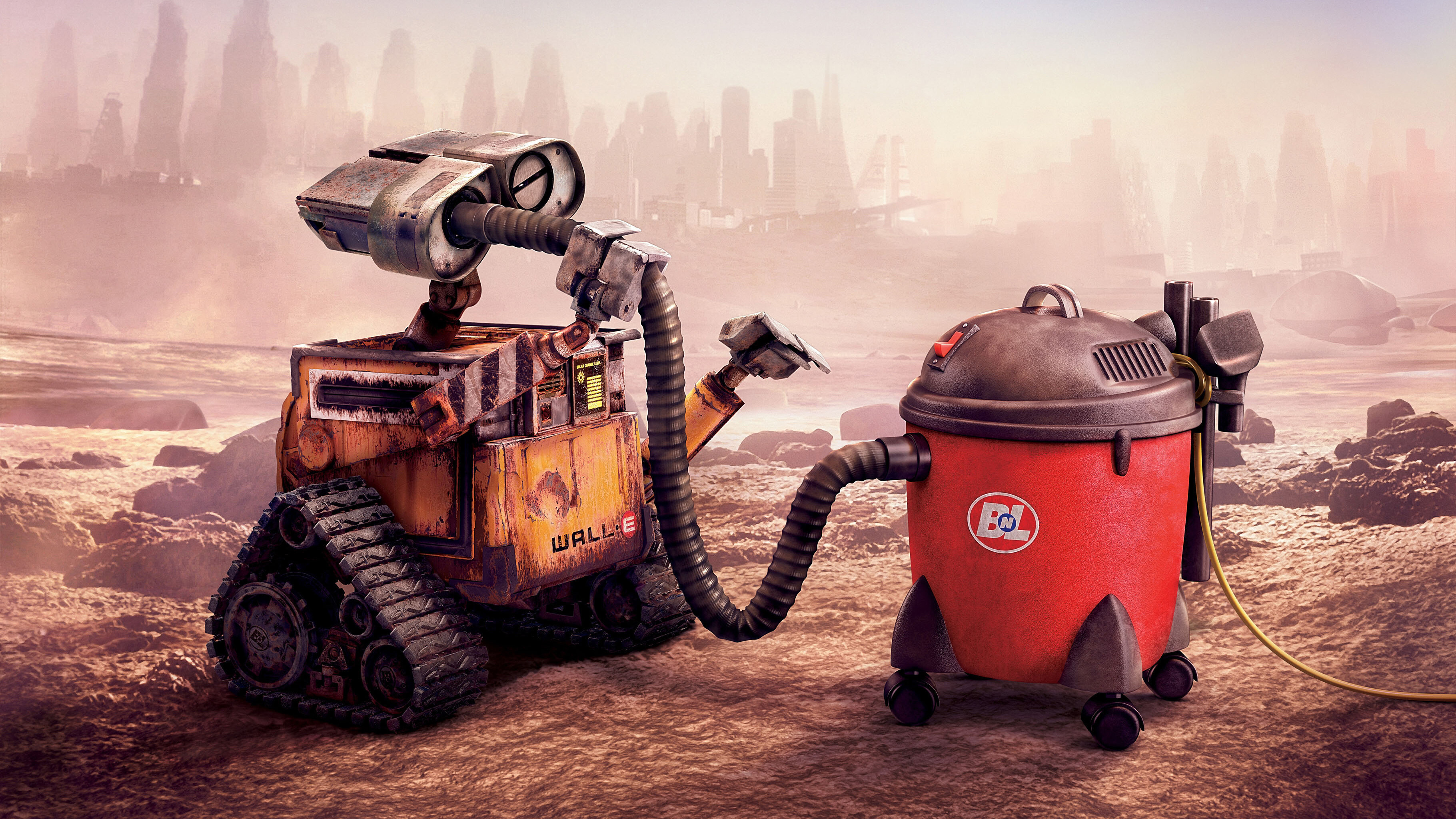 WALLE, Robot companion, Space adventure, 4K movie, 3650x2050 HD Desktop