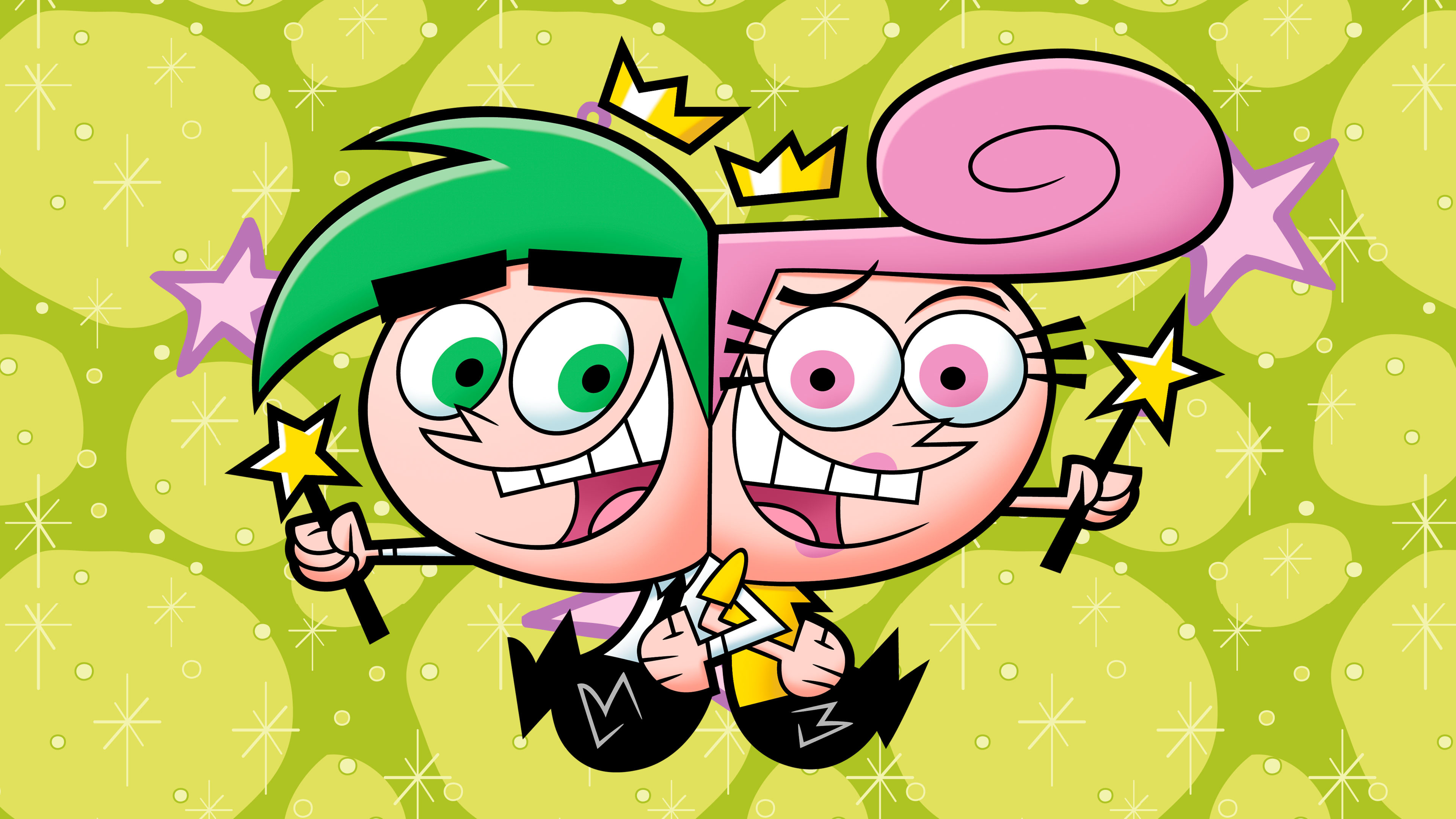 The Fairly OddParents, Magical charm, Wacky escapades, Animated joy, 3840x2160 4K Desktop