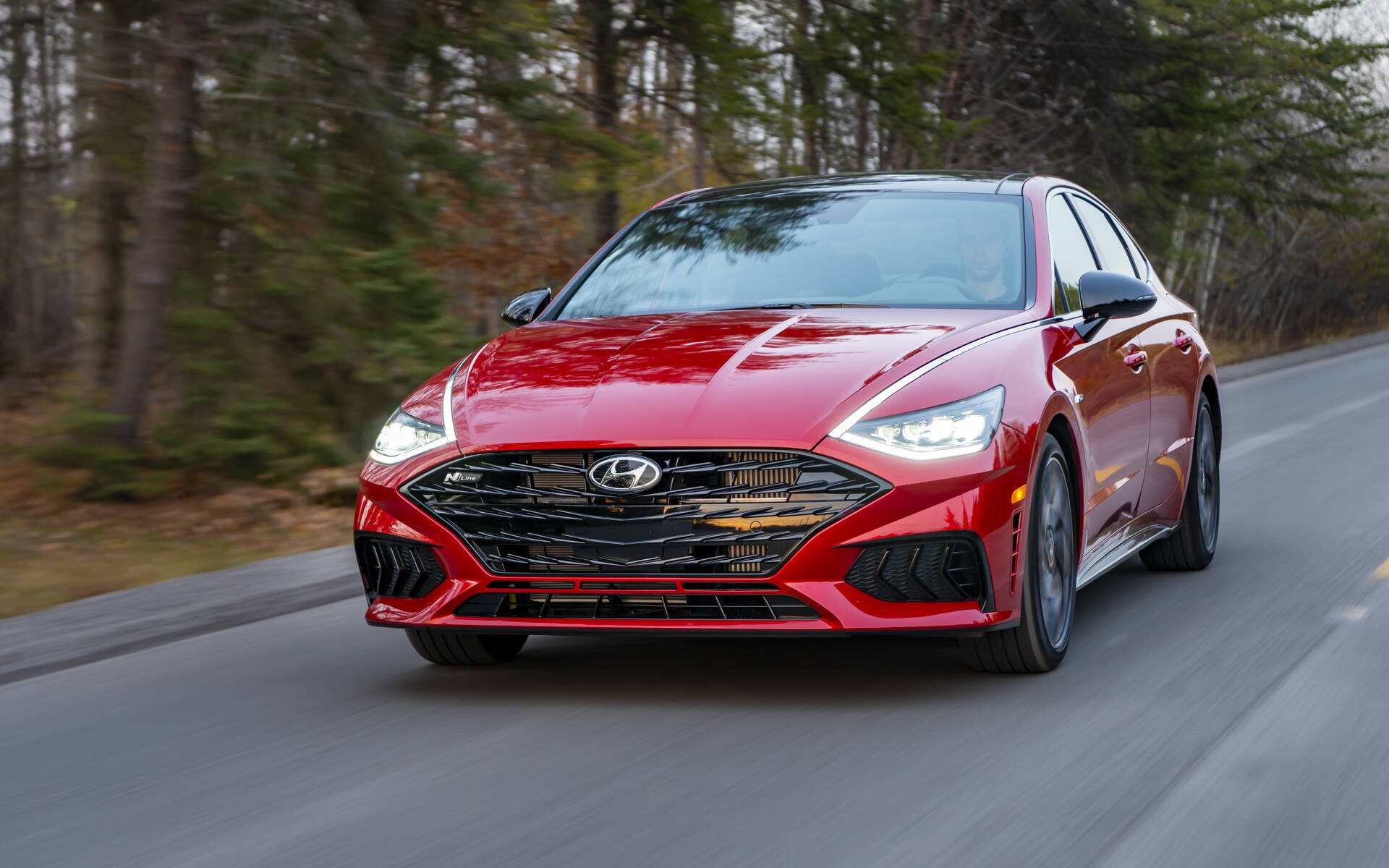 Hyundai Sonata, 2021 model, N Line variant, Performance enhancements, 1920x1200 HD Desktop