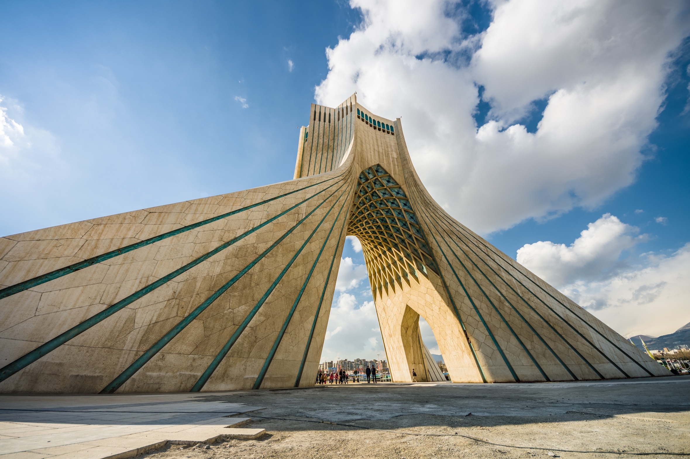 Azadi Tower, Azadi Square, vaulted marble arch, HD Desktop wallpaper