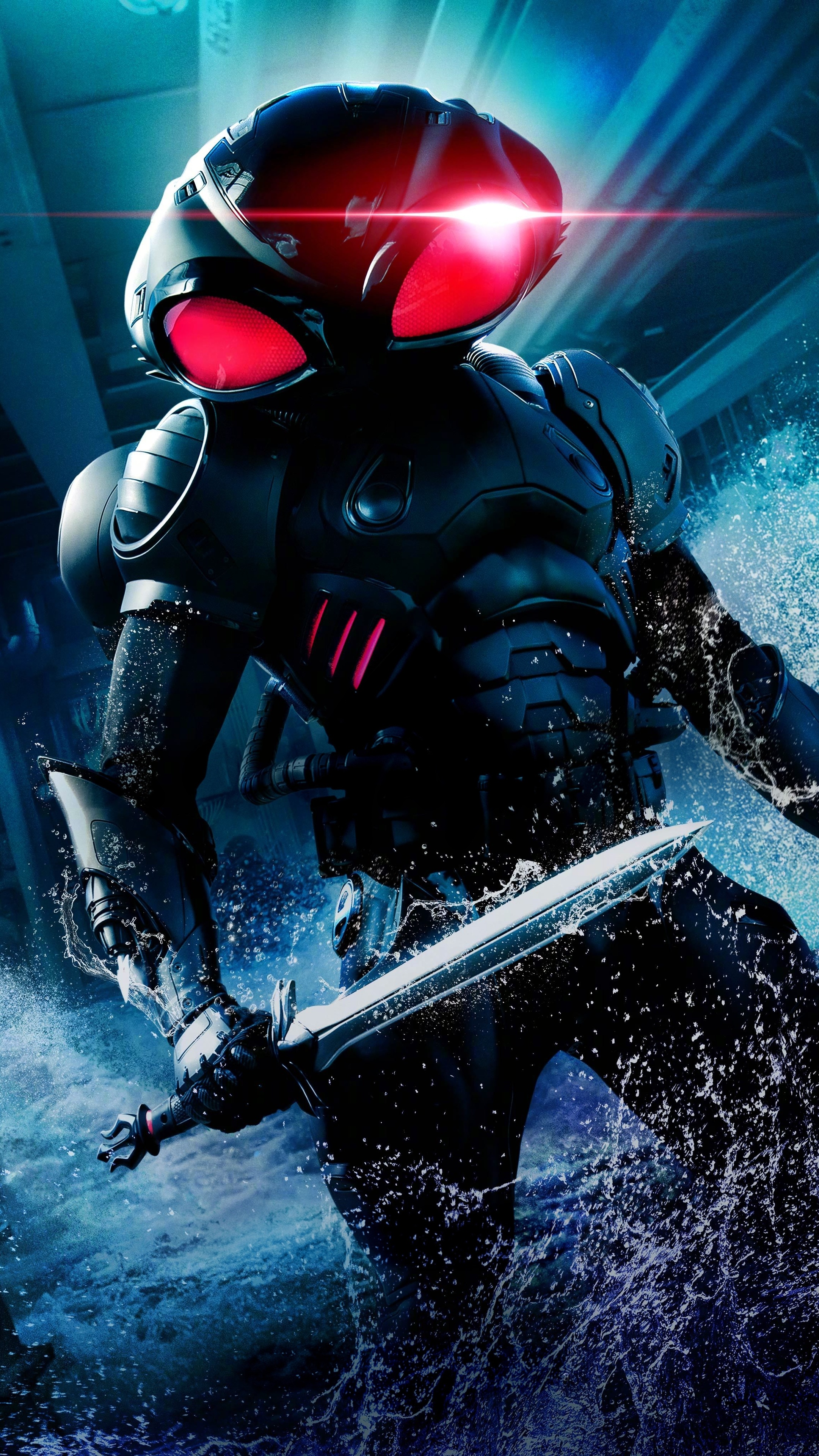 Black Manta in Aquaman, Sony Xperia wallpapers, Premium HD 4K images, Cinematic visuals, 2160x3840 4K Phone