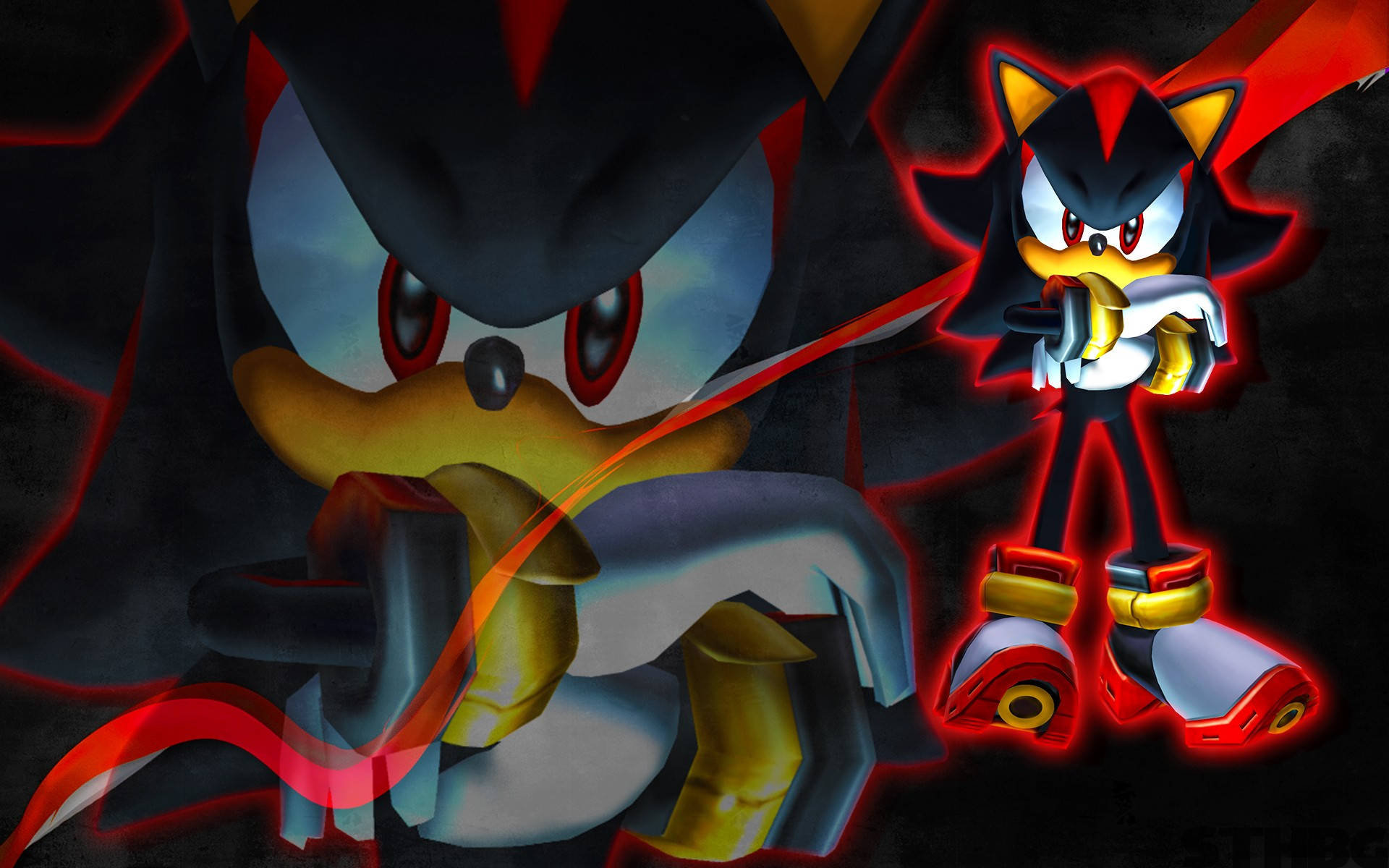 Shadow the Hedgehog, Sonic Adventure 2, Air Shoes, HD Desktop wallpaper