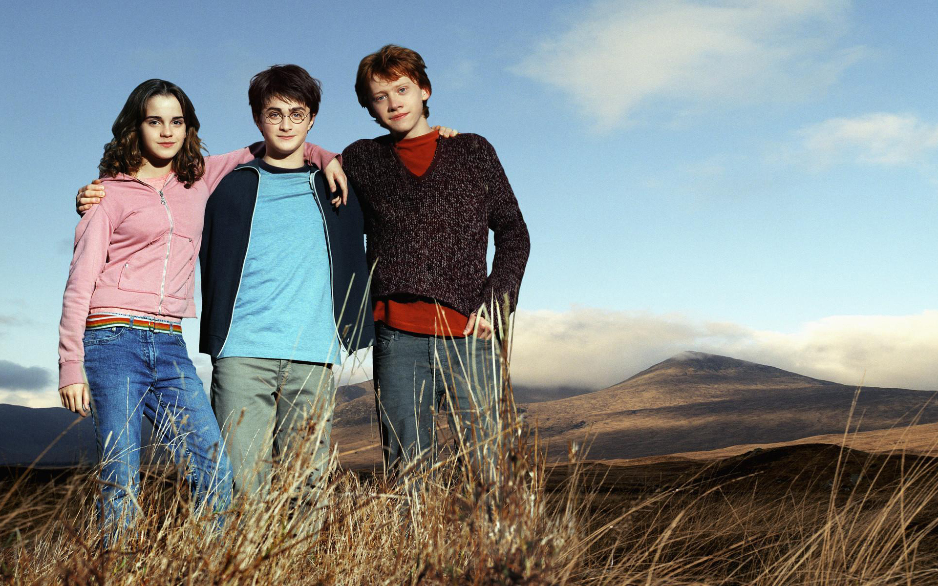 Emma Watson and Daniel Radcliffe, Rupert Grint, Wide wallpaper, Trio, 1920x1200 HD Desktop