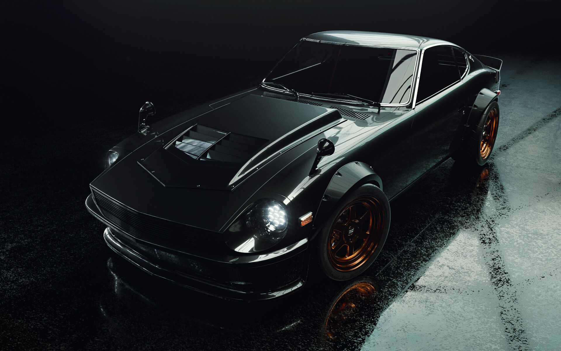 Datsun auto, Datsun 240z, Datsun artwork, Datsun design, 1920x1200 HD Desktop