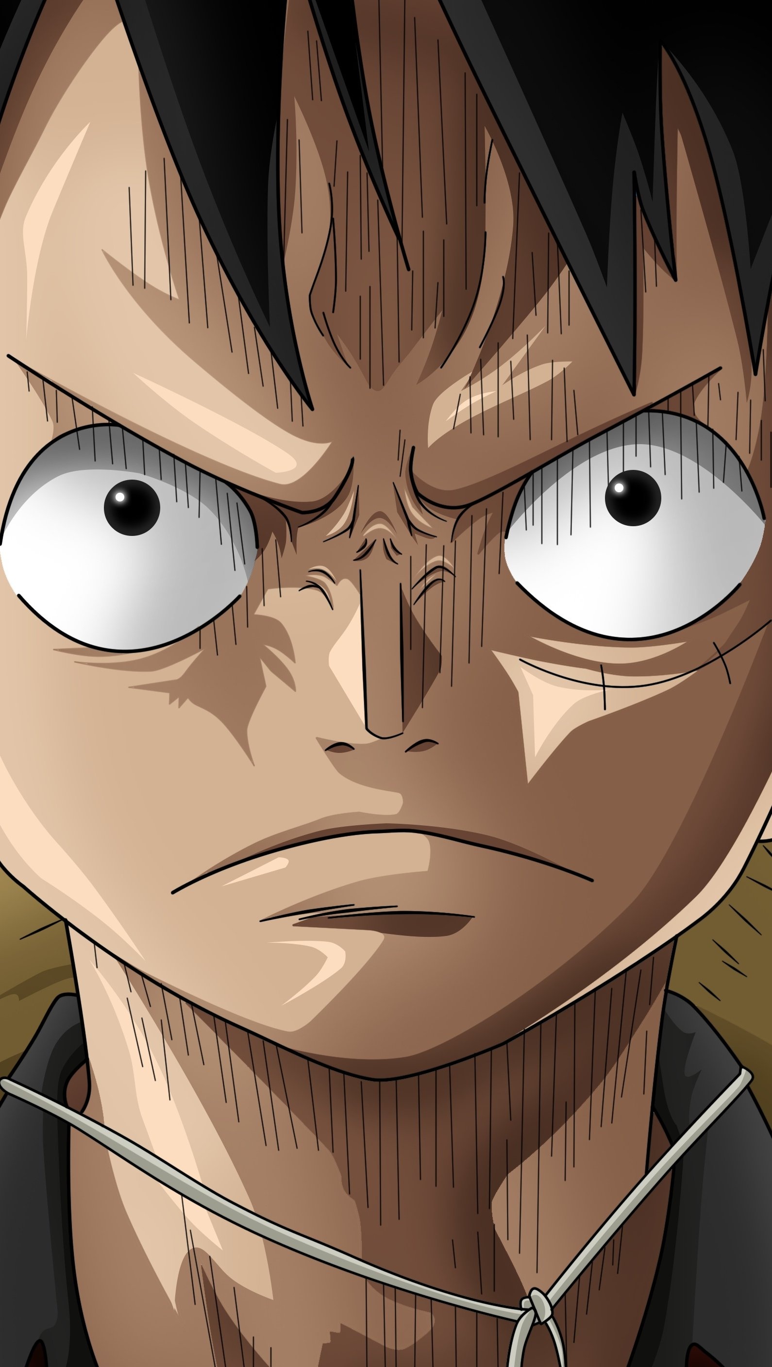 Monkey D. Luffy, From One Piece, Anime wallpaper, 1590x2820 HD Phone