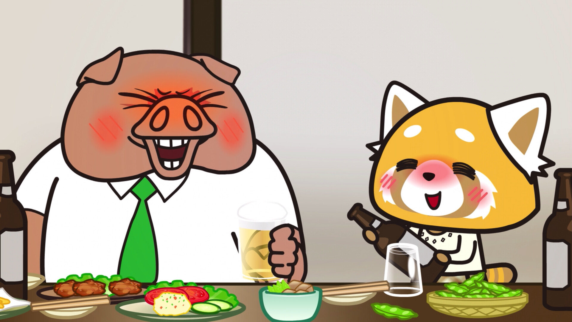 Aggretsuko trivia, Netflix's kawaii counterculture, Red panda wallpapers, Red panda background, 1920x1080 Full HD Desktop