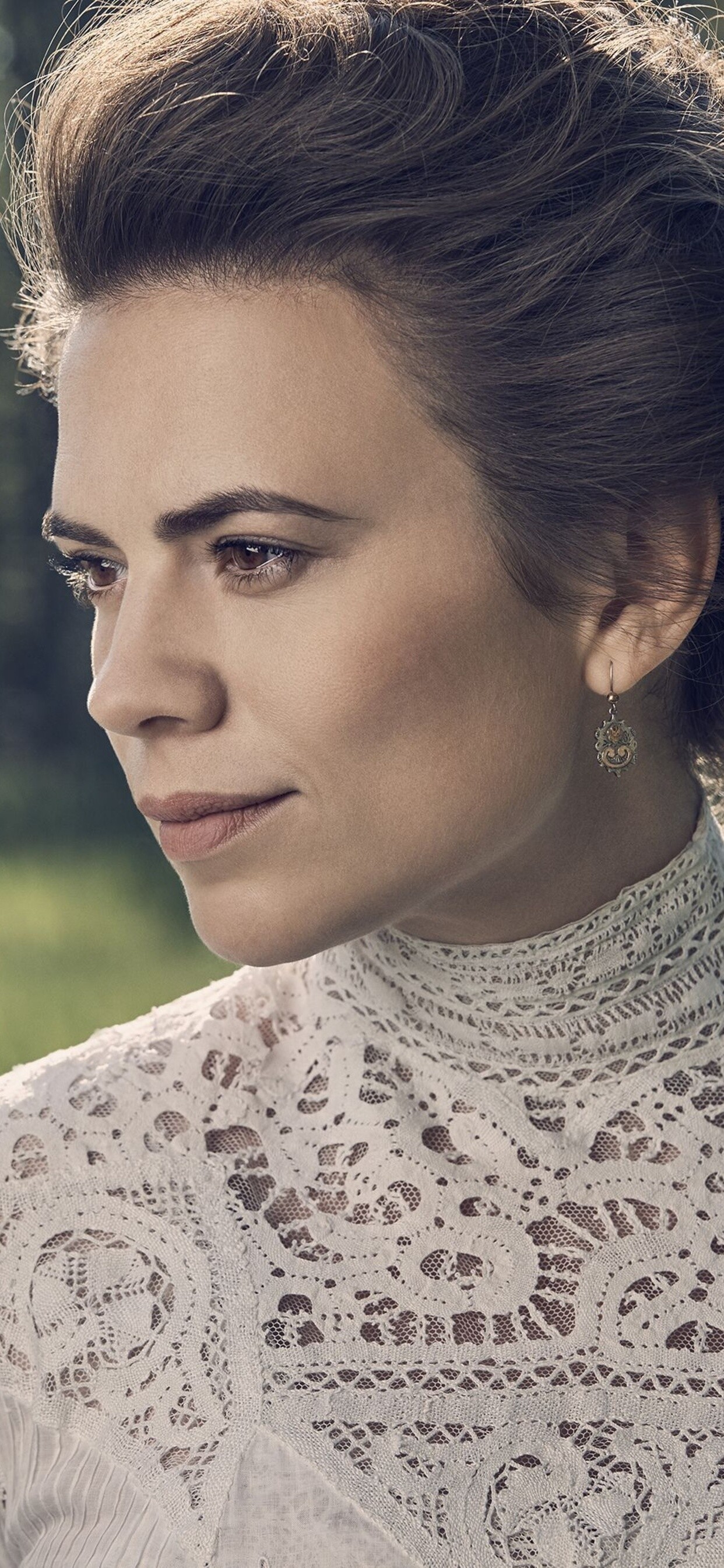 Hayley Atwell, Margaret Schlegel, Howards End, iPhone wallpapers, 1250x2690 HD Phone