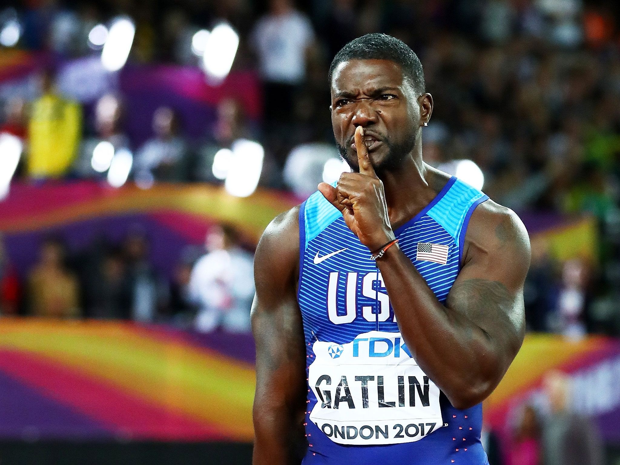 Justin Gatlin, Passion for running, Triathlon enthusiast, Sports dedication, 2050x1540 HD Desktop