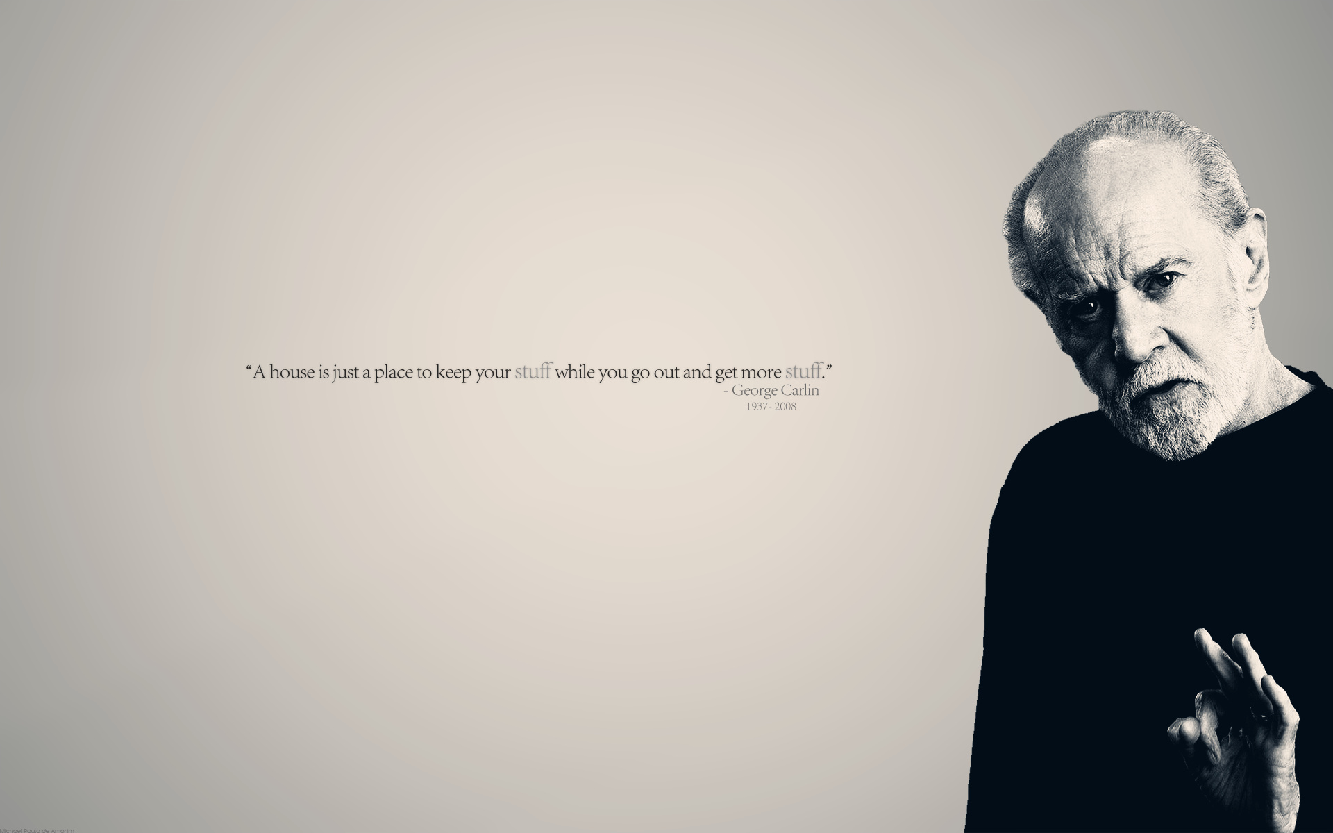 George Carlin, George Carlinstuff, George Carlin, 1920x1200 HD Desktop