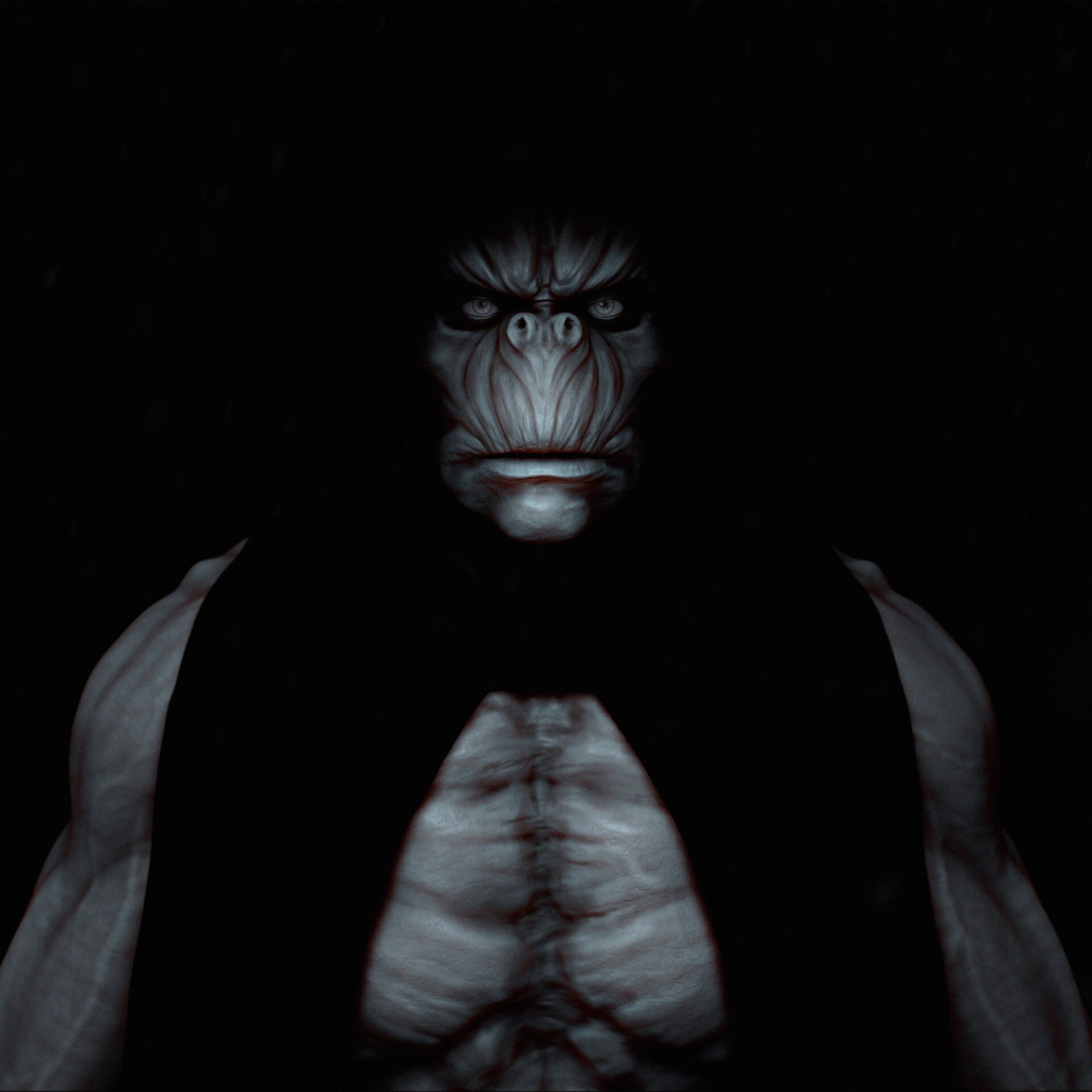 Gorr the God Butcher, Artistic process, Heavenly villain, Work-in-progress, 1920x1920 HD Phone
