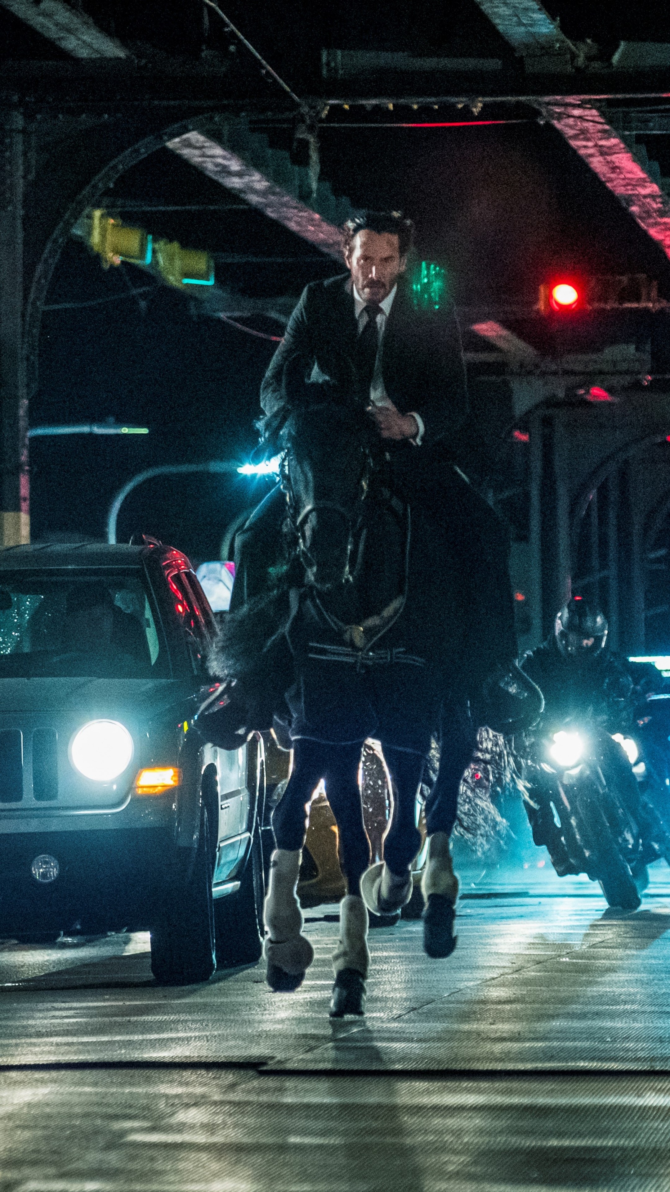 John Wick, Action-packed thriller, Intense fight scenes, Legendary assassin, 2160x3840 4K Phone