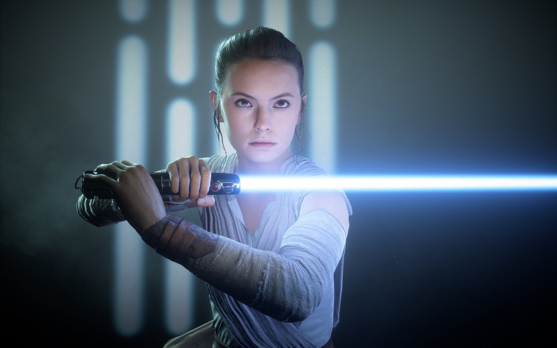 Rey (Star Wars), Battlefront II game, HD wallpaper, Star Wars universe, 1920x1200 HD Desktop