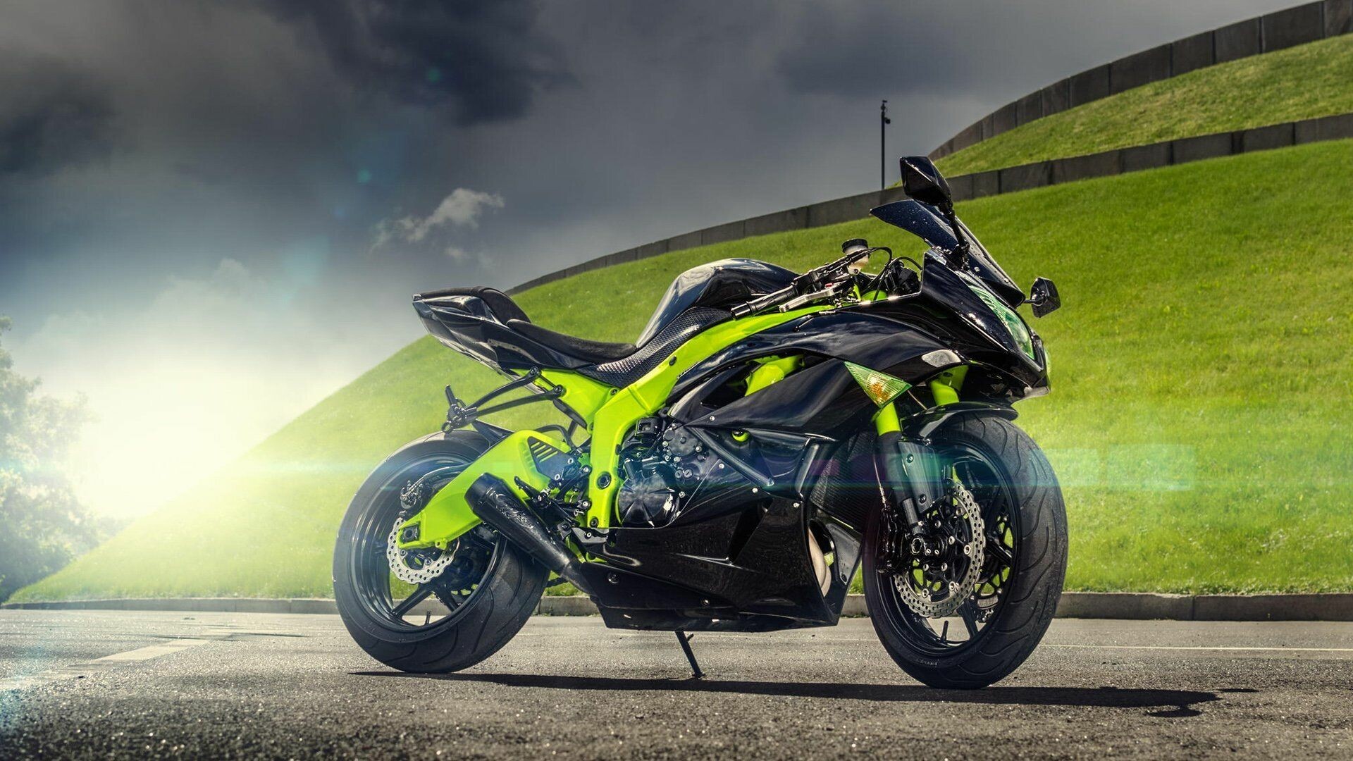 Kawasaki Ninja H2R, High-performance excellence, Unforgettable speed, Supersport adrenaline, 1920x1080 Full HD Desktop