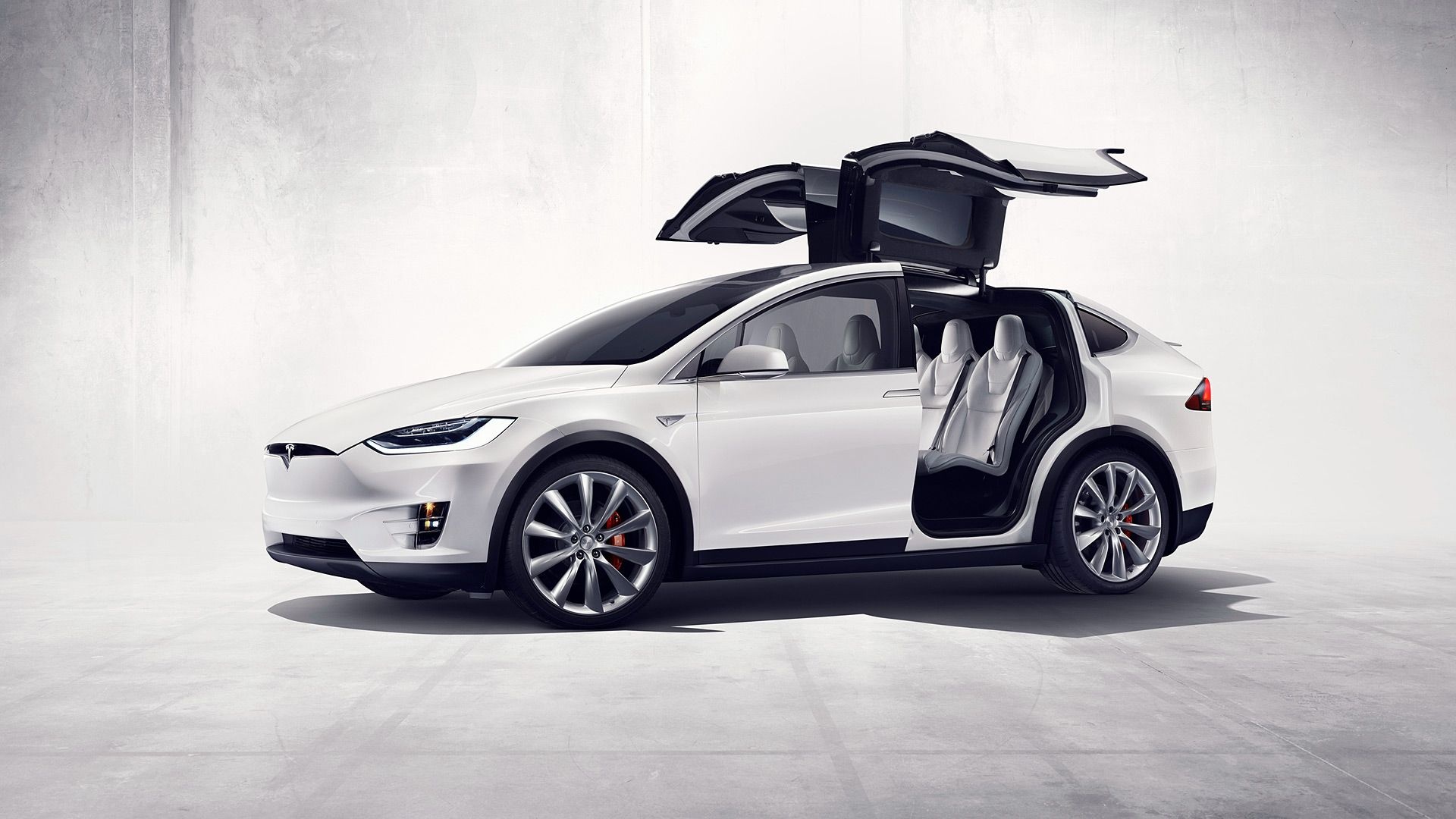 Tesla Model X, White edition, Top wallpapers, Auto expert, 1920x1080 Full HD Desktop