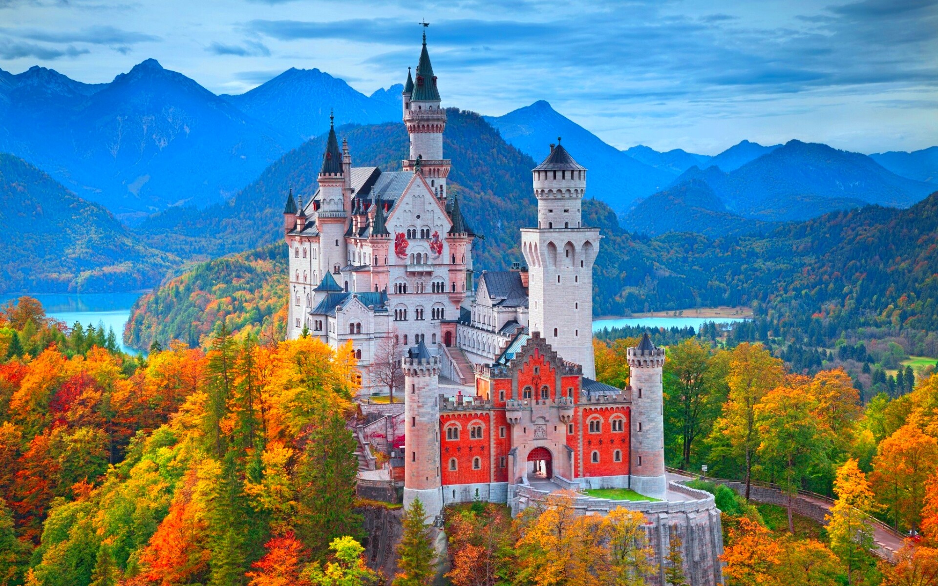 Neuschwanstein Castle Germany, Fairytale beauty, German landmark, Magical aura, 1920x1200 HD Desktop