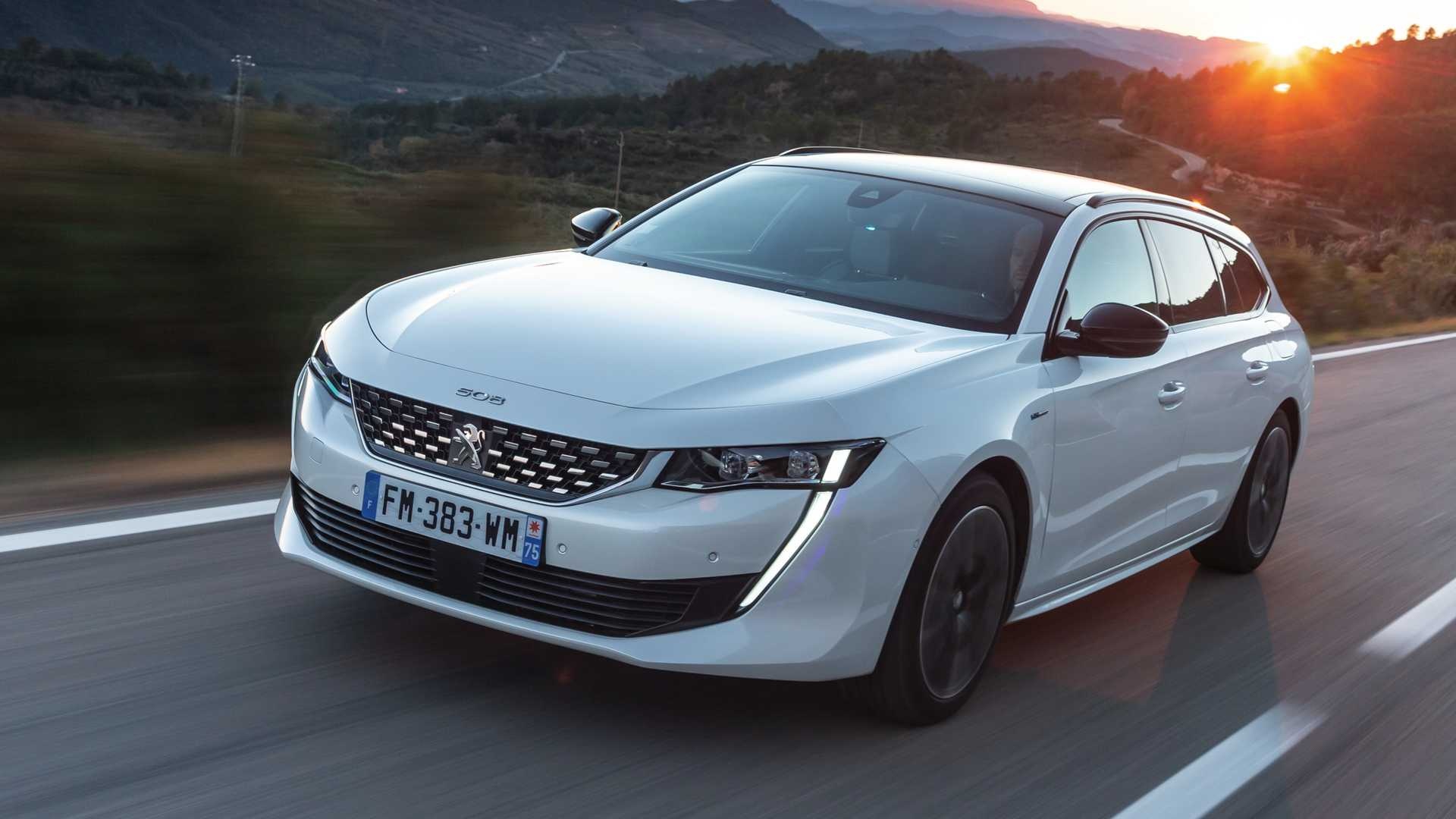 Peugeot 508 SW Hybrid, Plug-in hybrid technology, Versatile and efficient, Futuristic design, 1920x1080 Full HD Desktop