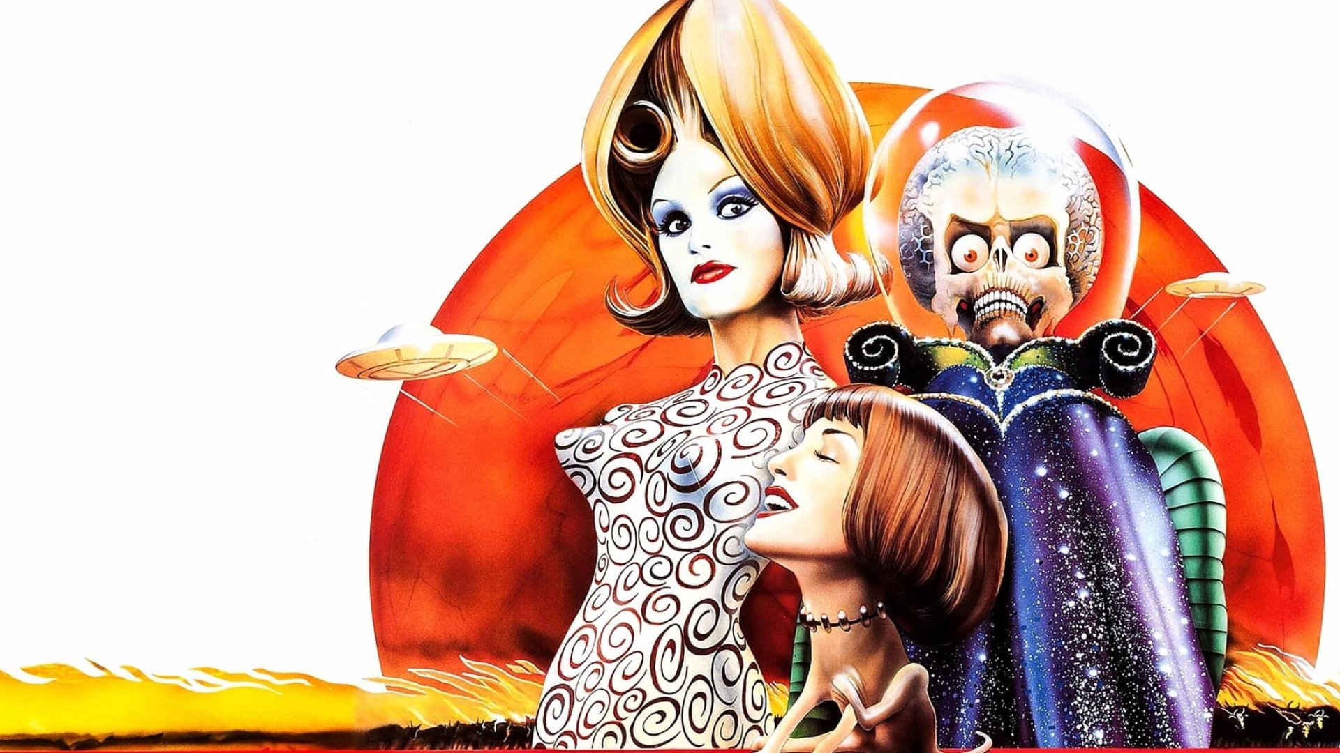 Mars Attacks!, Movie backdrops, Alien invasion, Sci-fi comedy, 1920x1080 Full HD Desktop