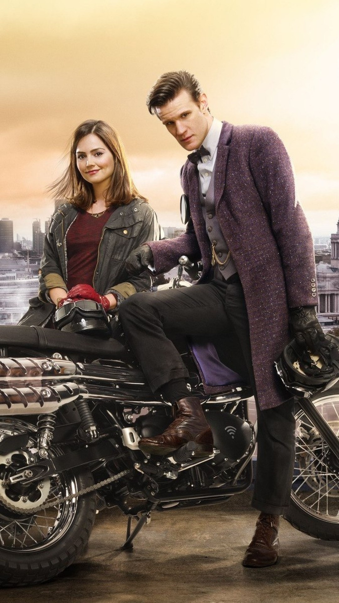 Matt Smith, Doctor Who, TARDIS wallpaper, Karen Gillan, 1080x1920 Full HD Phone