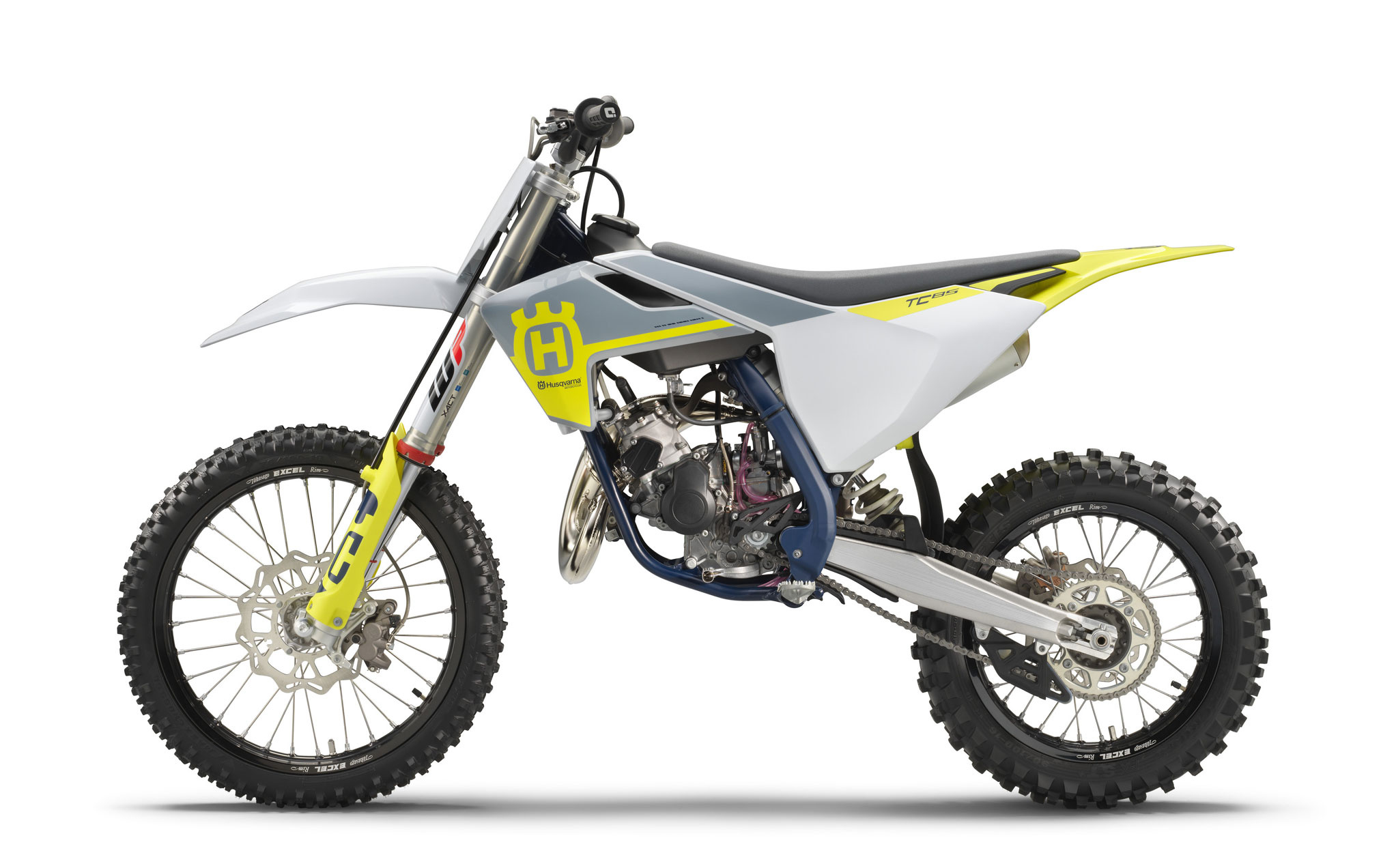 Husqvarna TC 85, 2023 edition, Motocross guide, Powerful mini bike, 2030x1280 HD Desktop