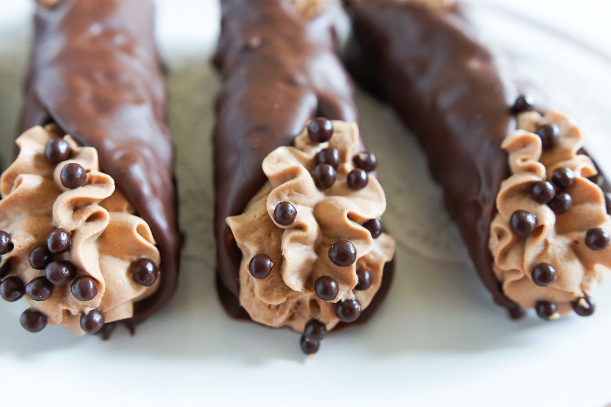 Decadent chocolate, Mocha cannoli, Tempting treat, Indulgent delight, 2000x1340 HD Desktop