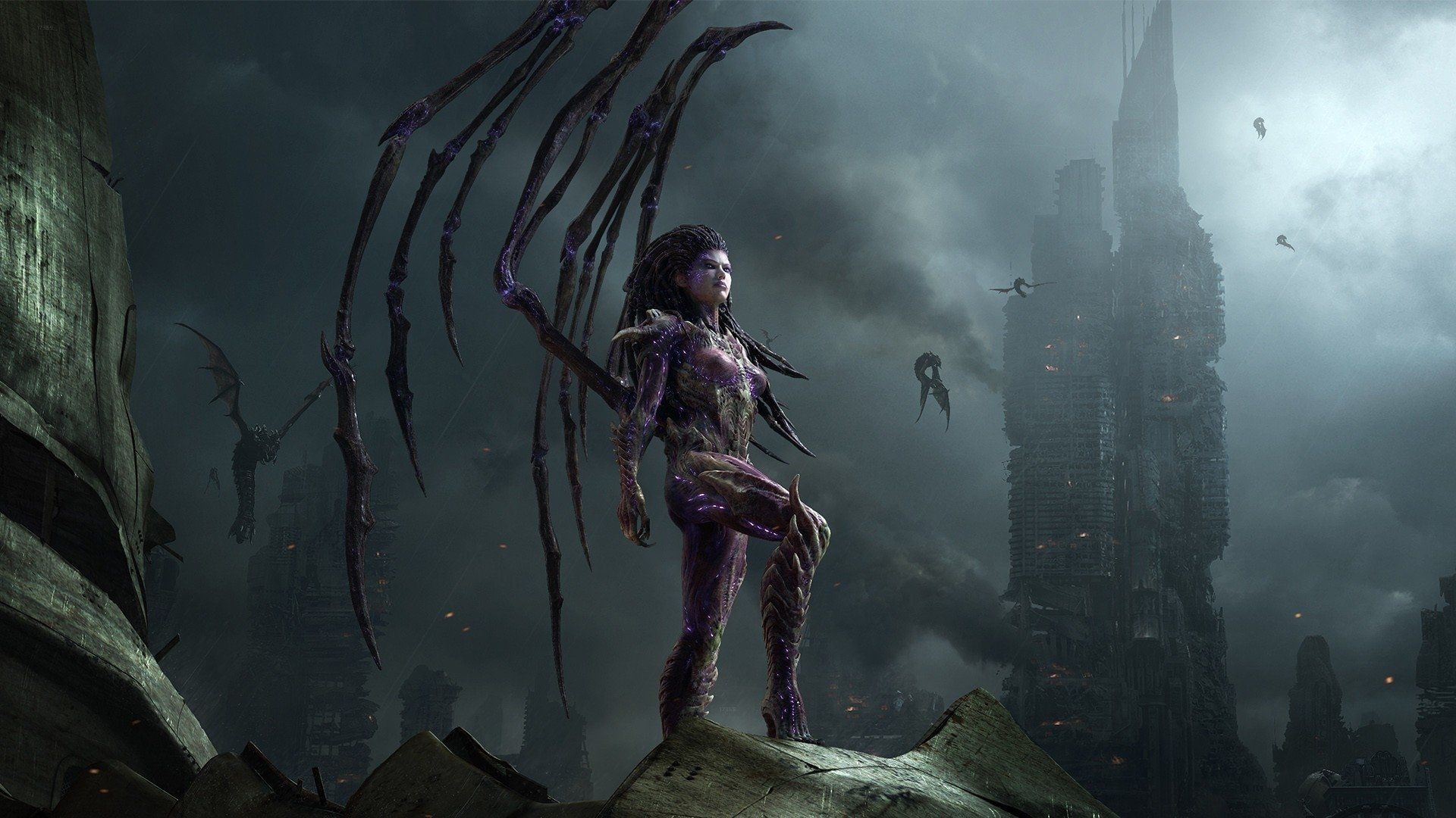 Kerrigan, StarCraft, Game wallpapers, Kerrigan backgrounds, 1920x1080 Full HD Desktop