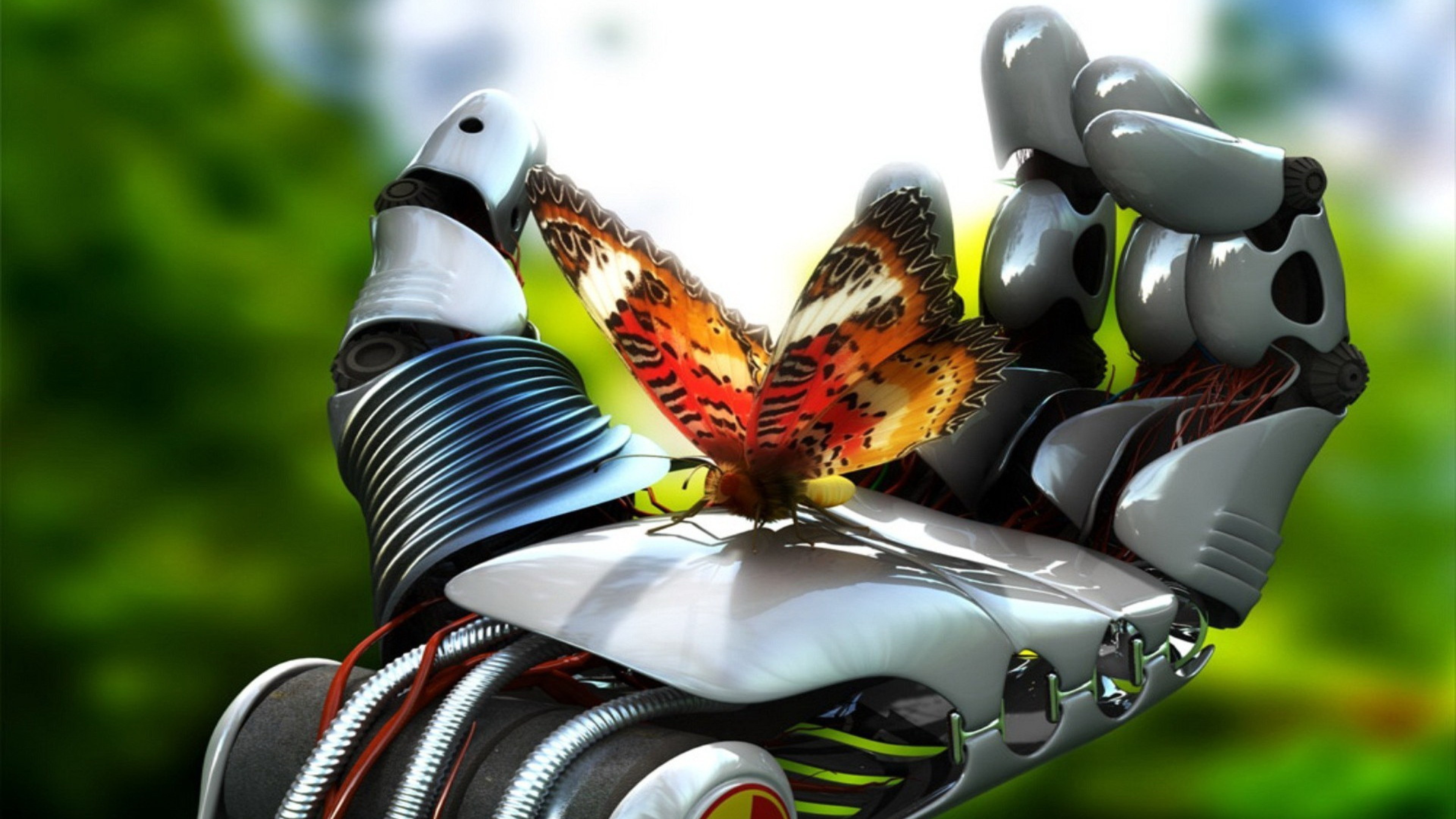 Hand, Robots Wallpaper, 3840x2160 4K Desktop